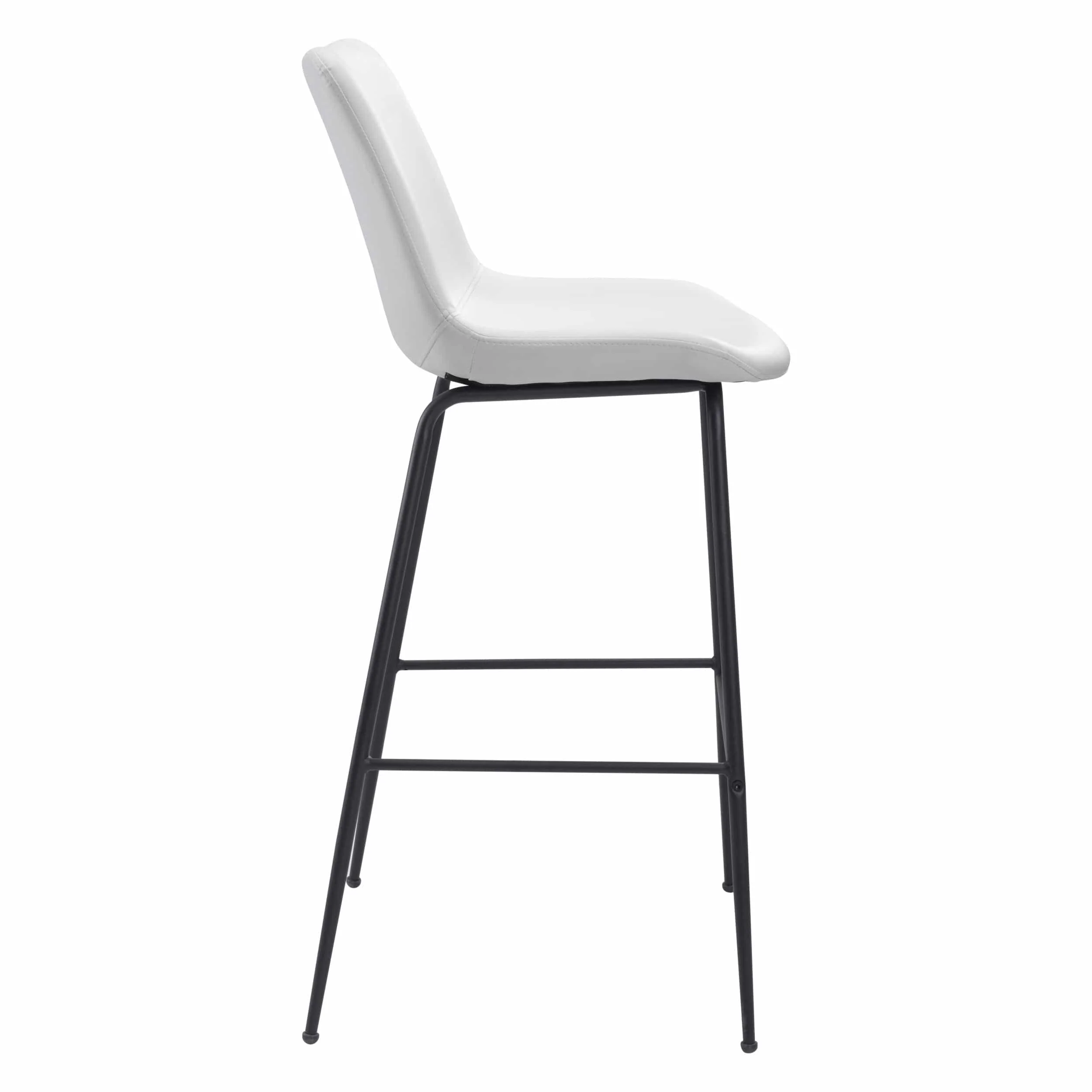 Byron Bar Stool, White - Image 4
