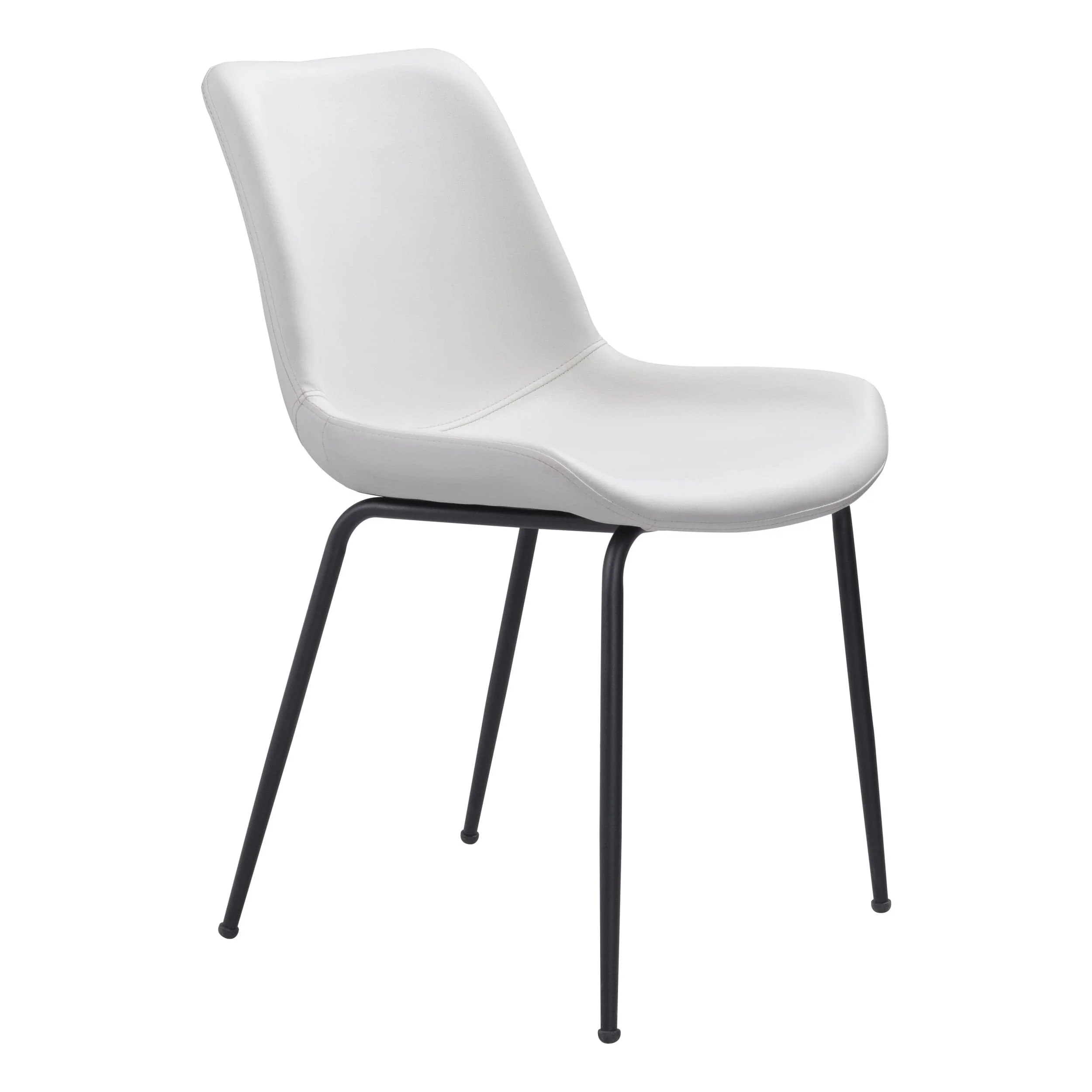 Byron Dining Chair, White, Set of 2