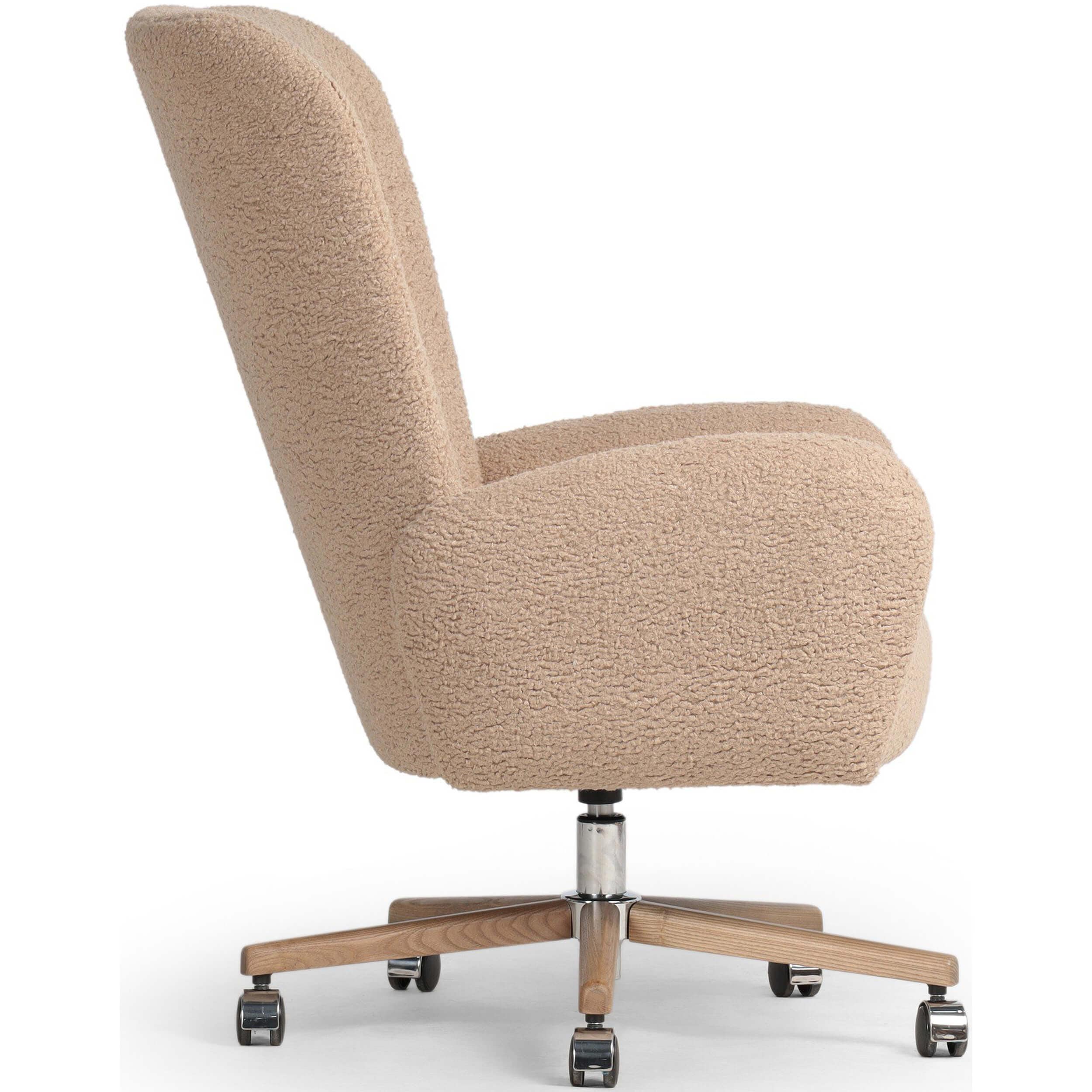 Cade Desk Chair, Sheepskin Camel by Four Hands - Image 2