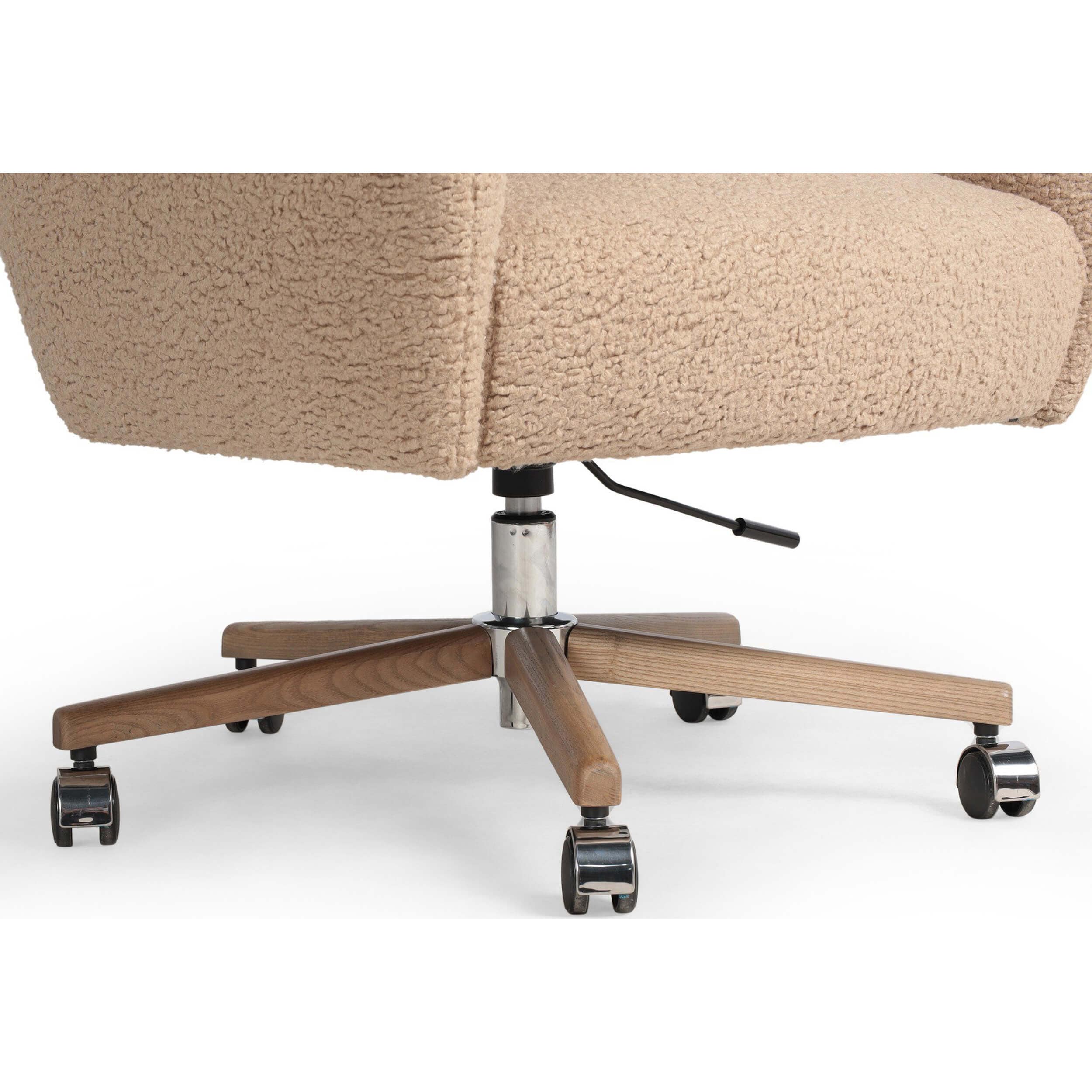 Cade Desk Chair, Sheepskin Camel by Four Hands - Image 5