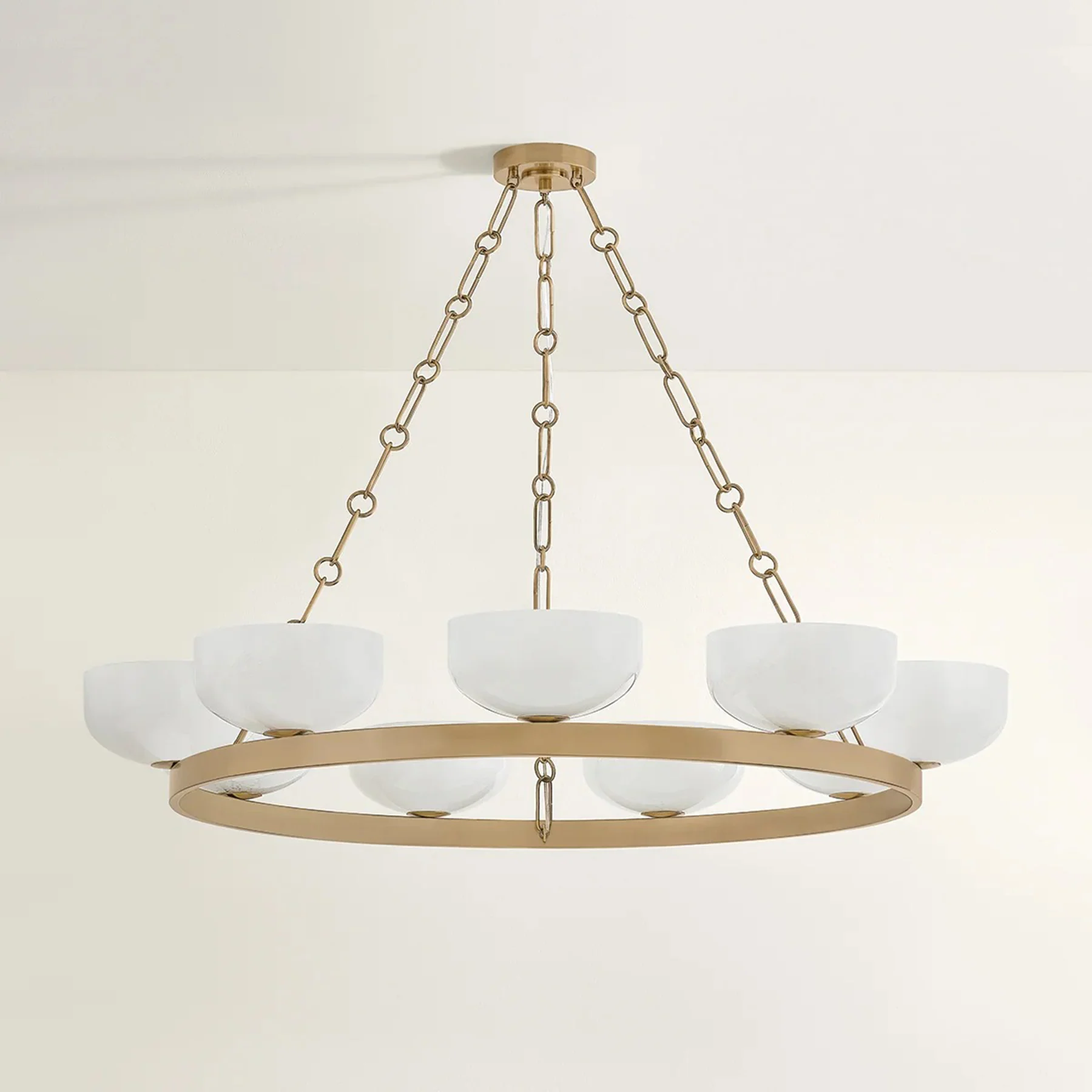 Caelum 9 light Chandelier, Patina Brass - Image 2