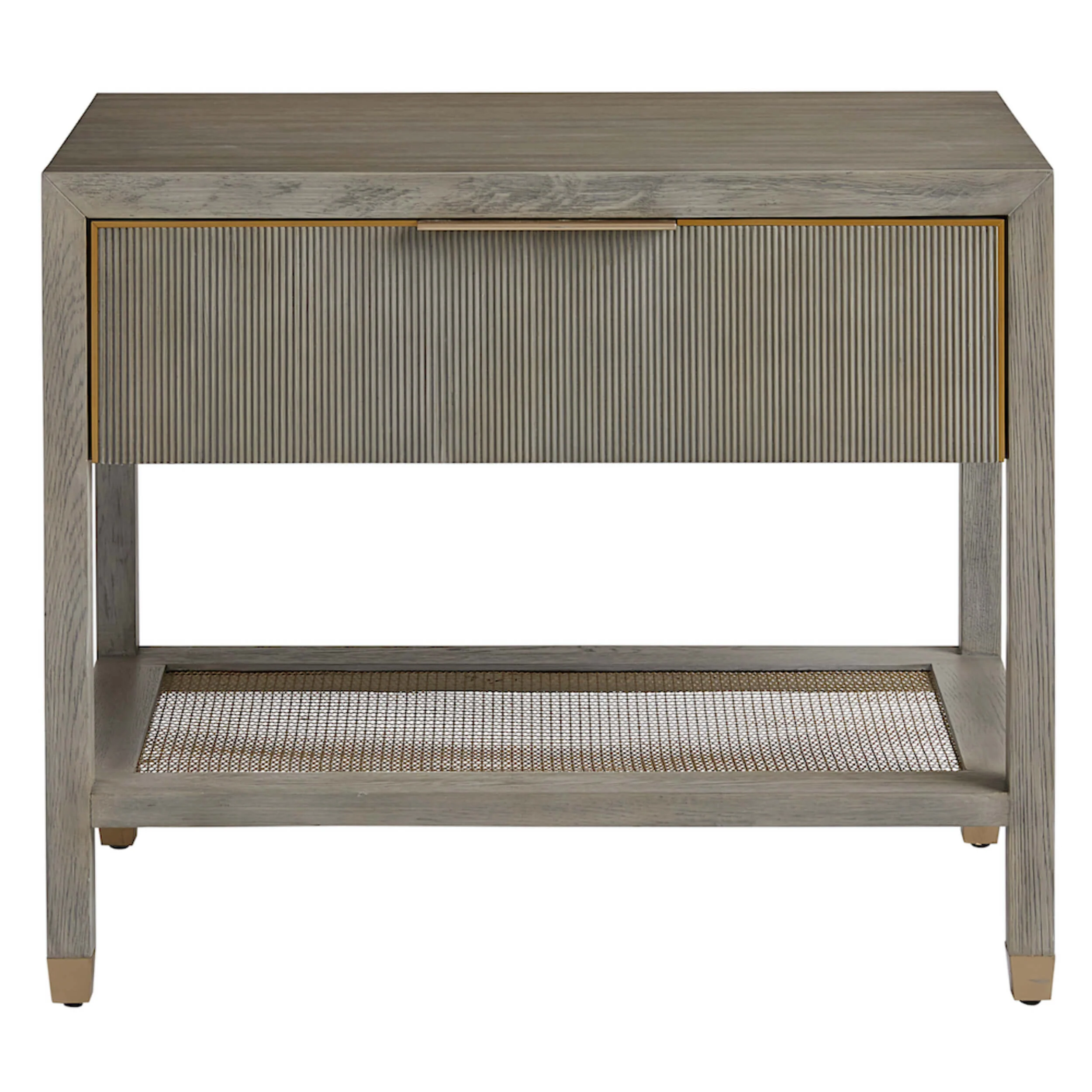 Caleb 1 Drawer Nightstand, Brushed Smoke - Image 2