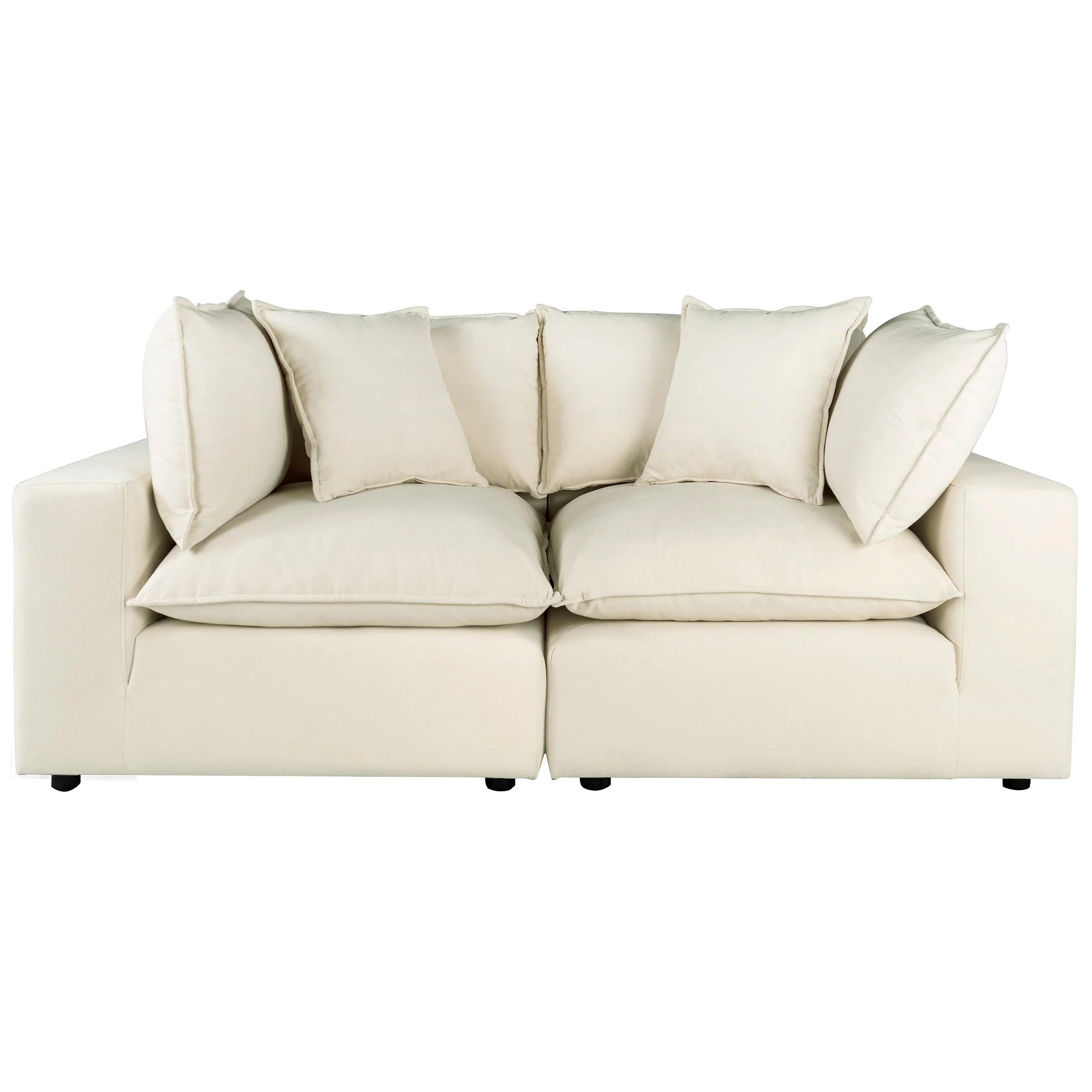 Cali Modular Loveseat, Natural