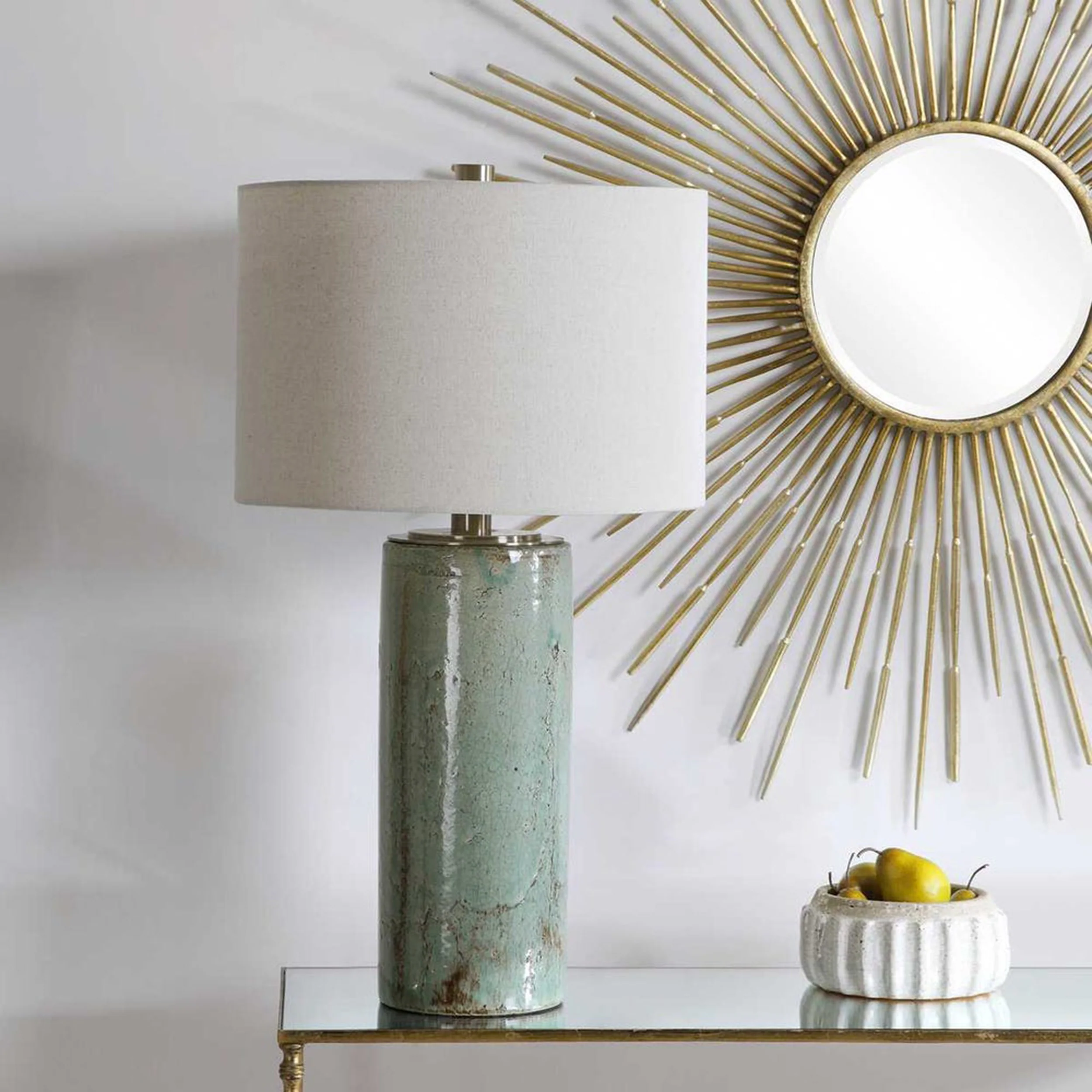Callais Table Lamp, Aqua Blue - Image 6