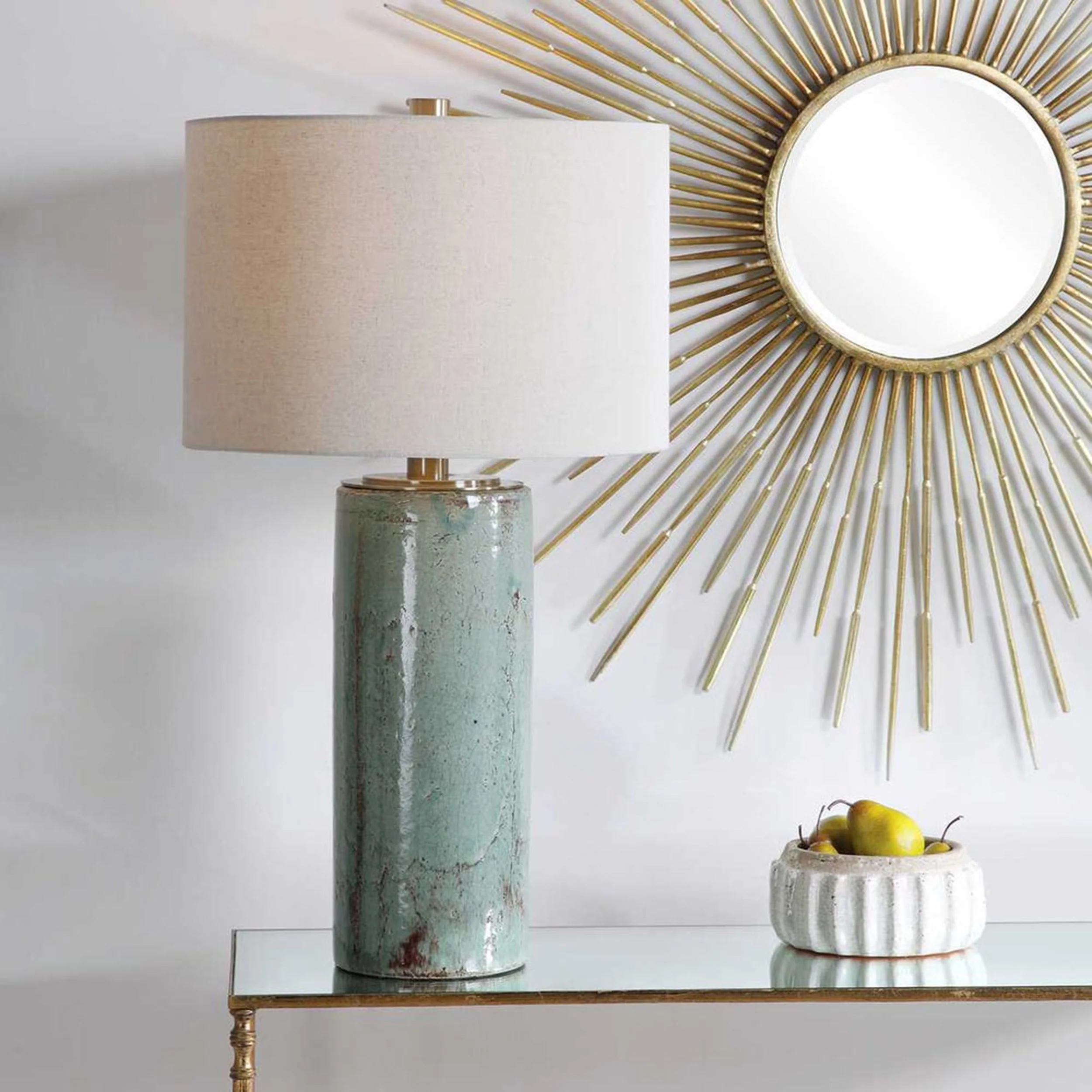 Callais Table Lamp, Aqua Blue - Image 7