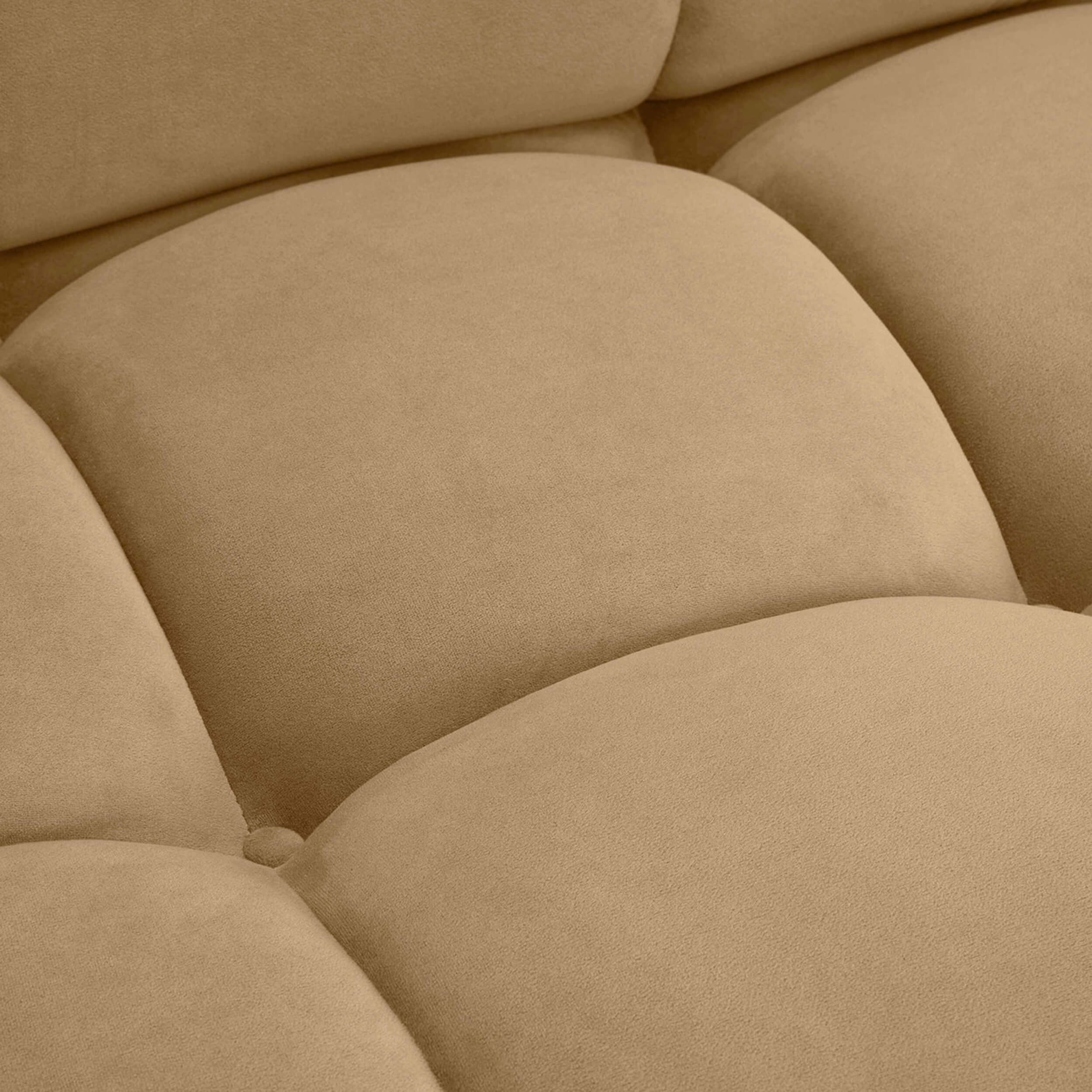 Calliope 4 Piece Modular Sectional, Cafe Au Lait - Image 4