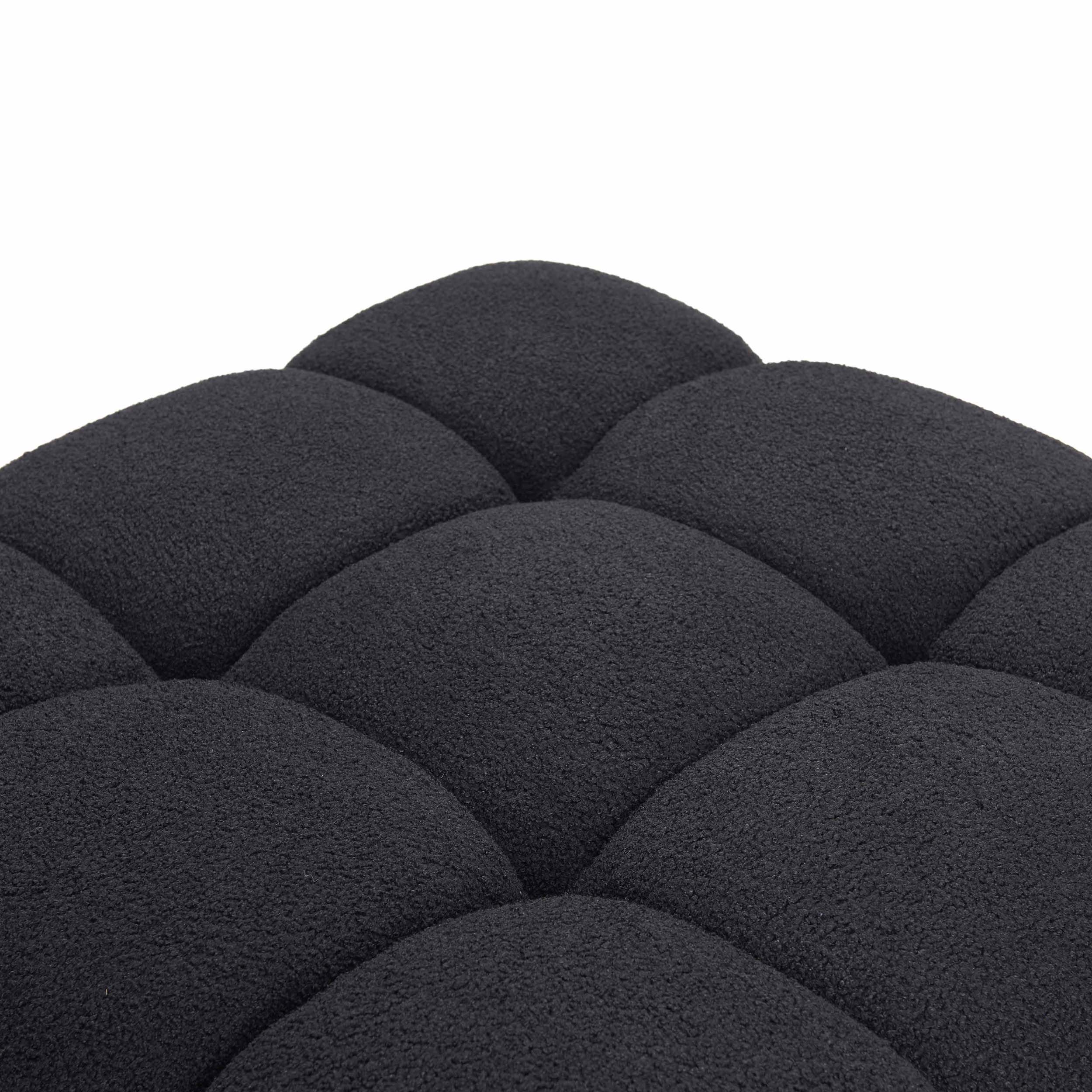 Calliope Modular Ottoman, Black - Image 3
