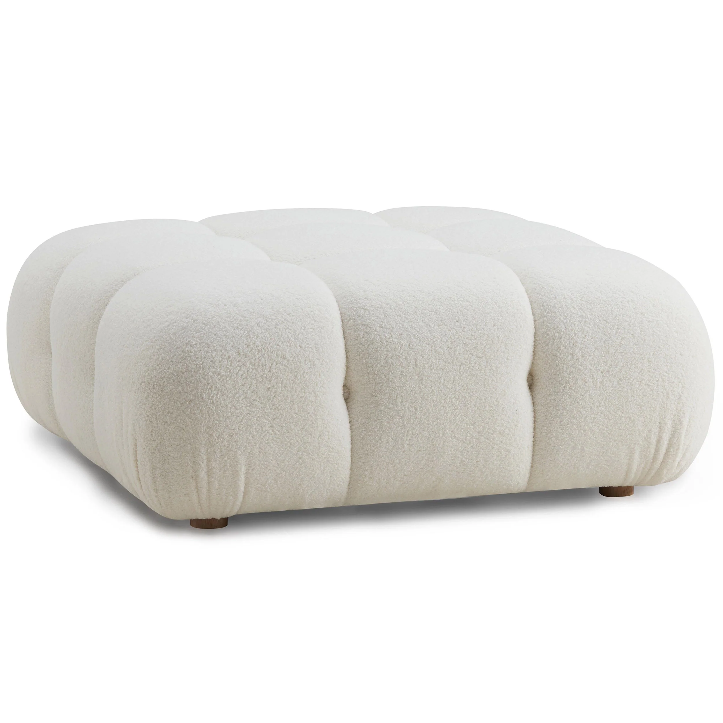 Calliope Modular Ottoman, Cream