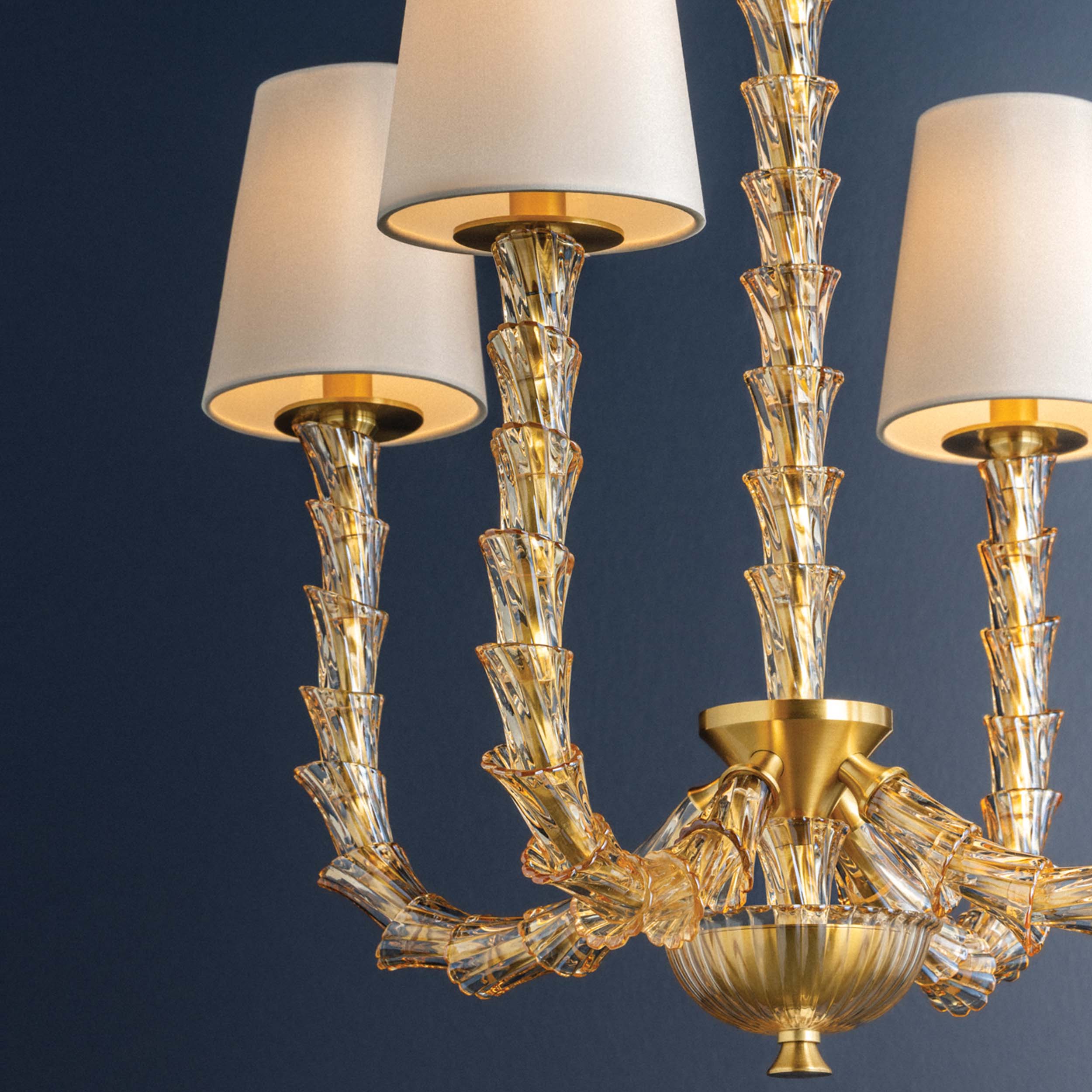 Calumet 4 Light Chandelier, Aged Brass - Image 6