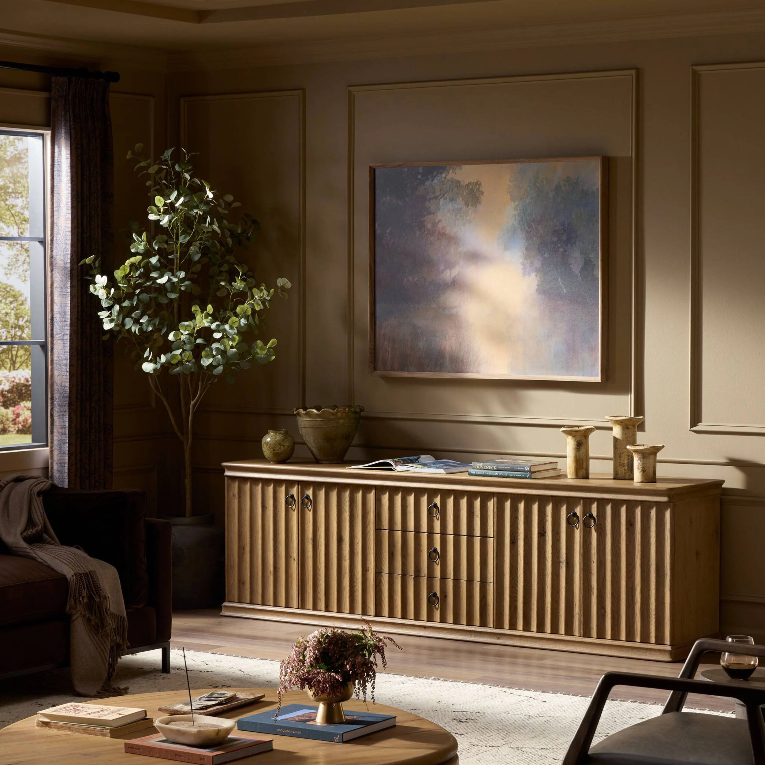 Cambra Media Console, Drifted Oak by Amber Lewis x Four Hands - Image 7