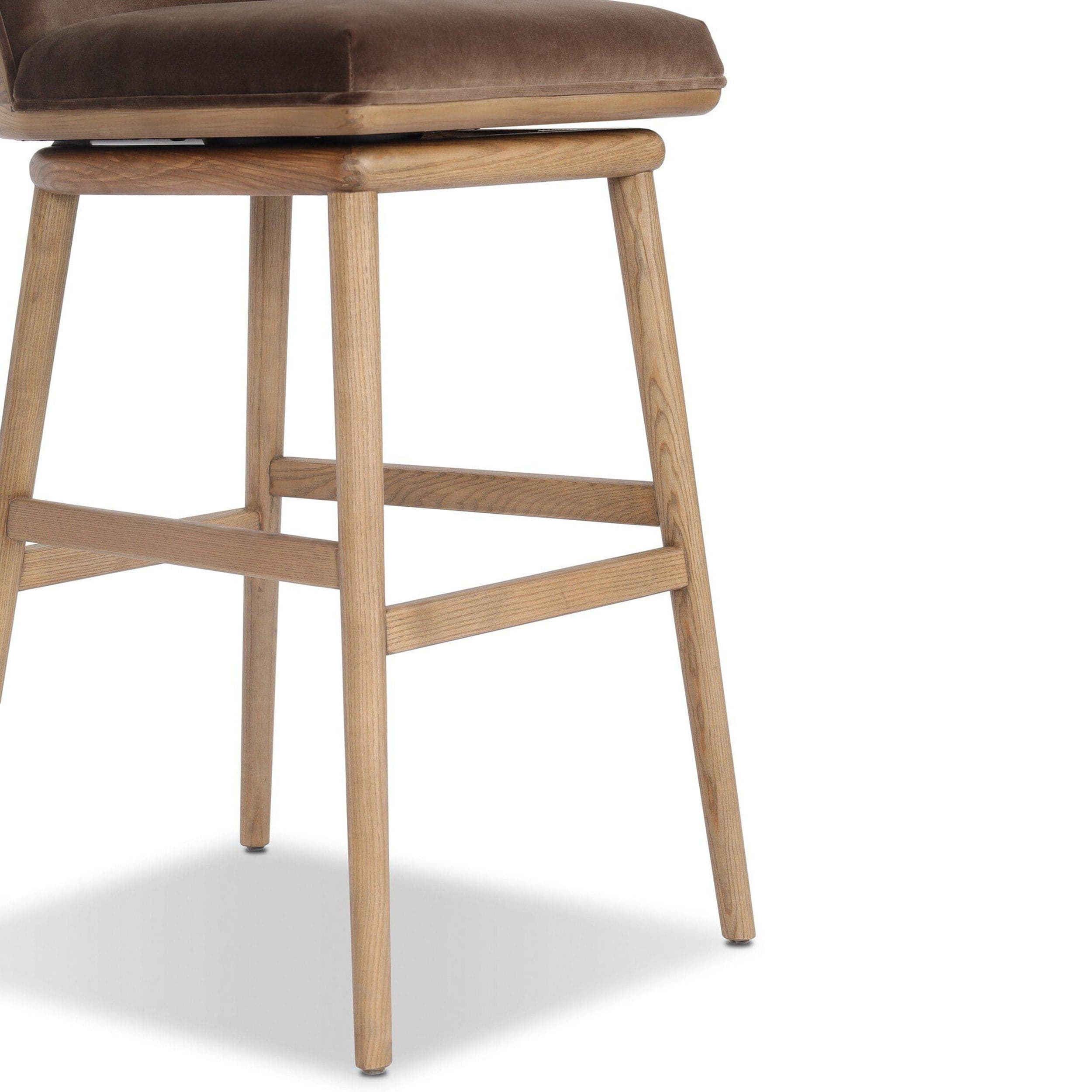 Camden Swivel Bar & Counter Stool, Surrey Mink by Four Hands - Image 13