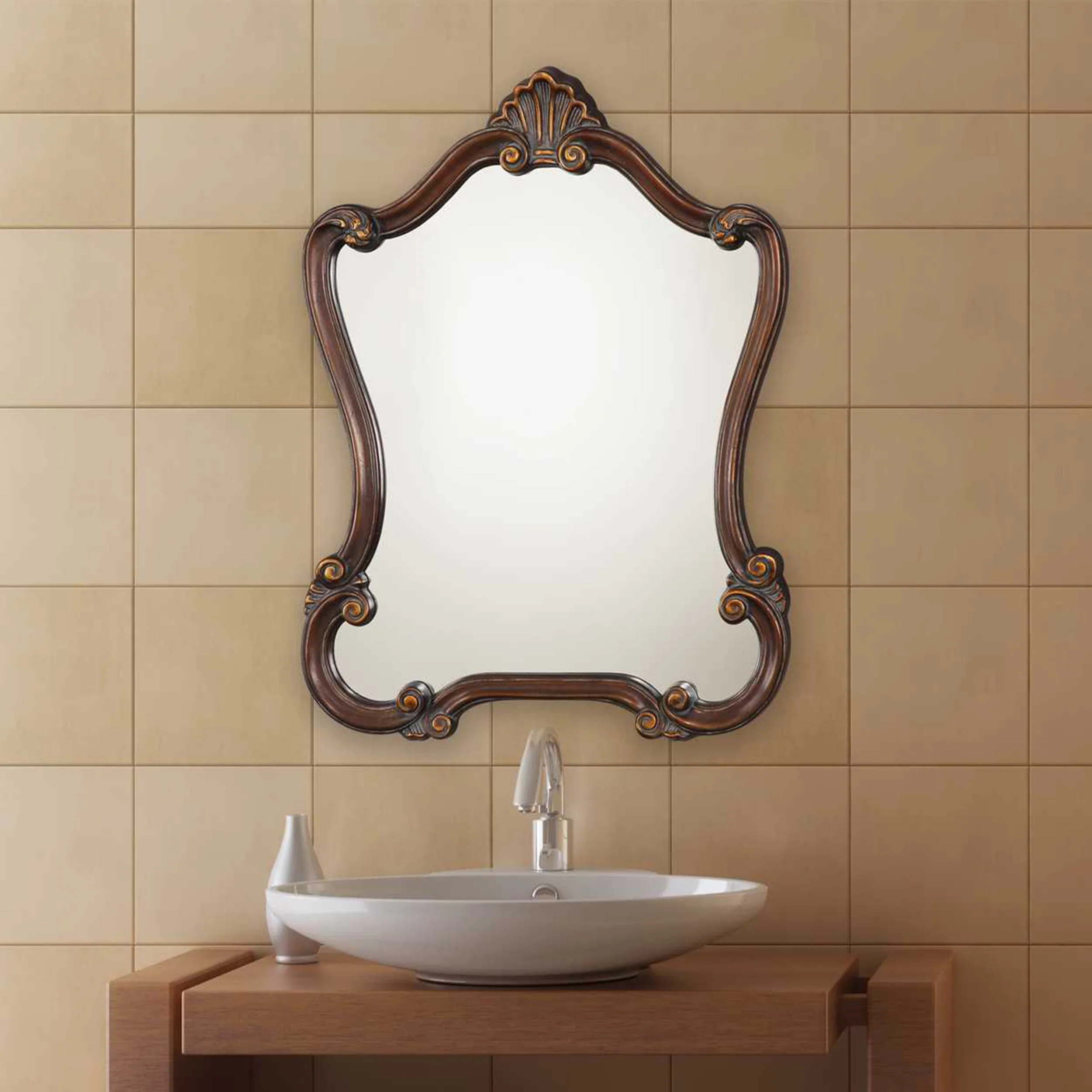 Cameron Mirror, Bronze - Image 4