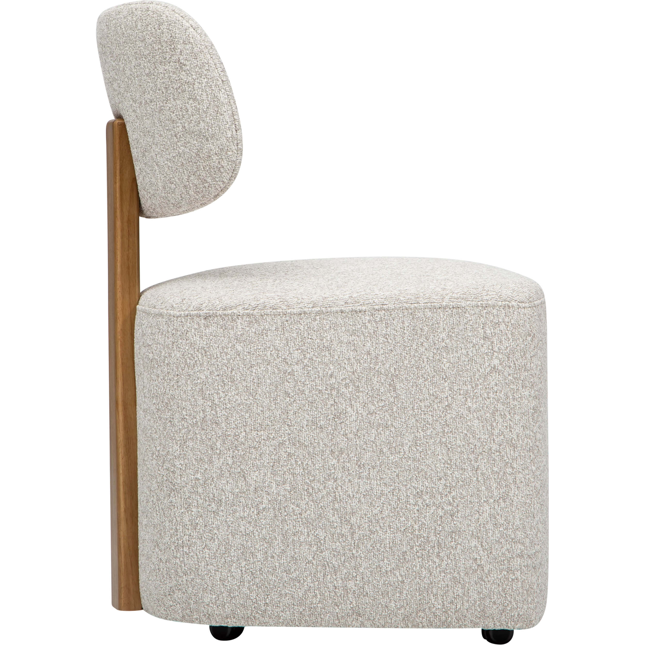 Camila Gliding Dining Chair, Diano Oyster, Set of 2 - Image 3