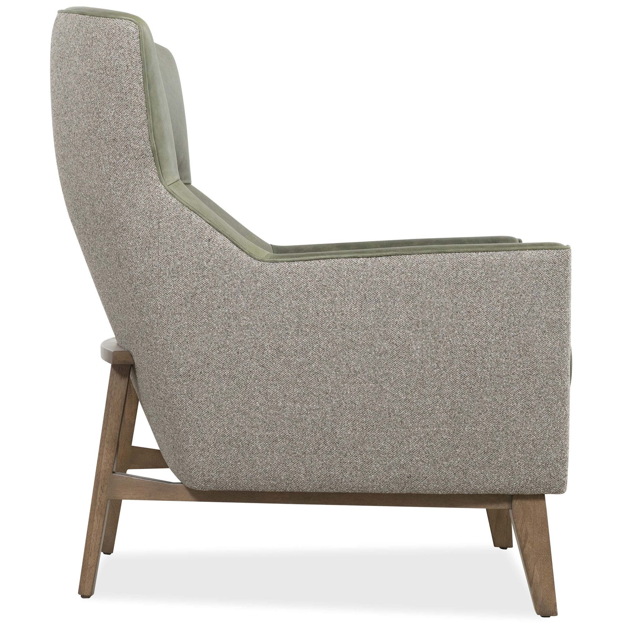Camille Leather Chair, Siena Moss/Potenza Graphite - Image 3