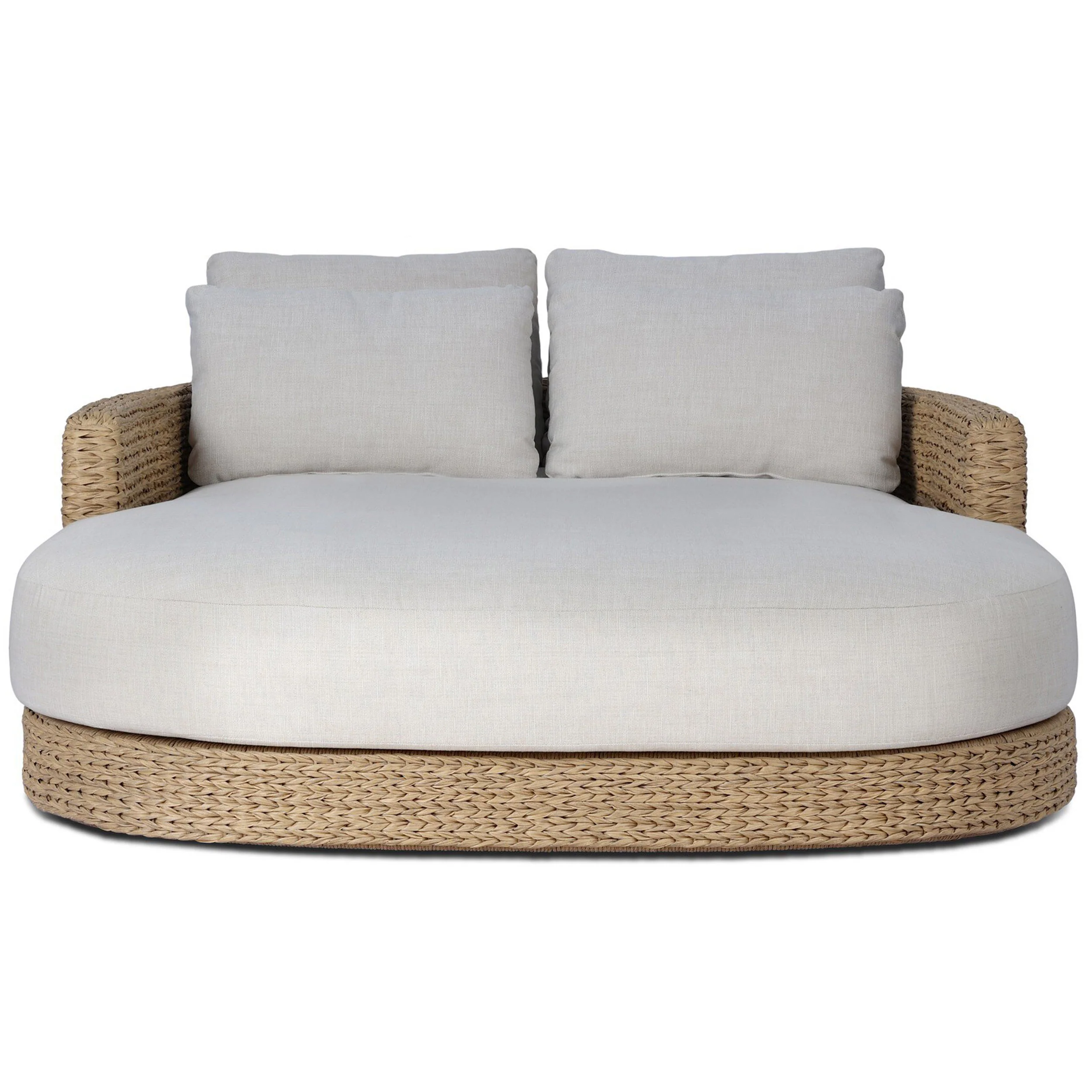 Caney Outdoor Double Chaise, Vergo Cream by Four Hands - Image 2