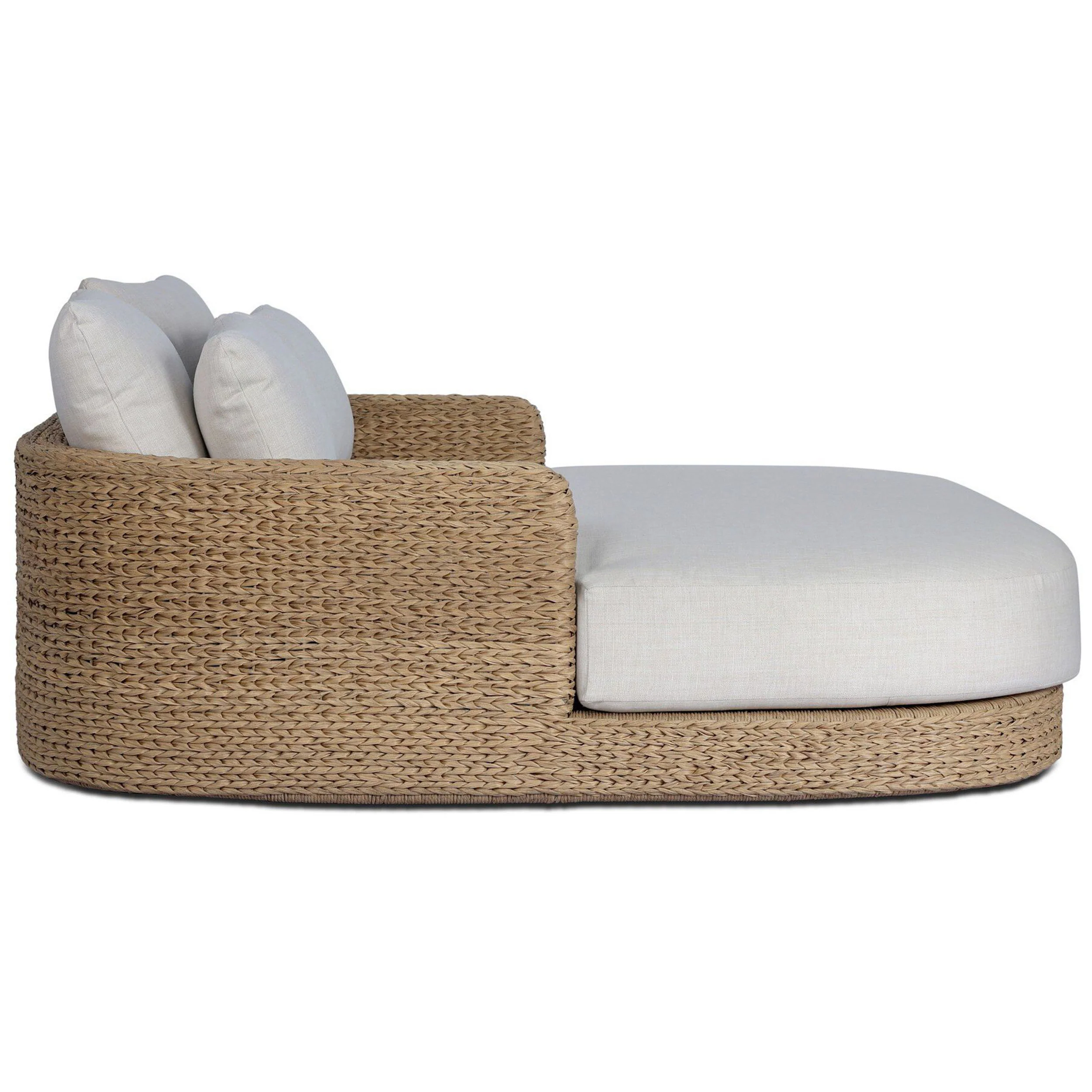 Caney Outdoor Double Chaise, Vergo Cream by Four Hands - Image 3