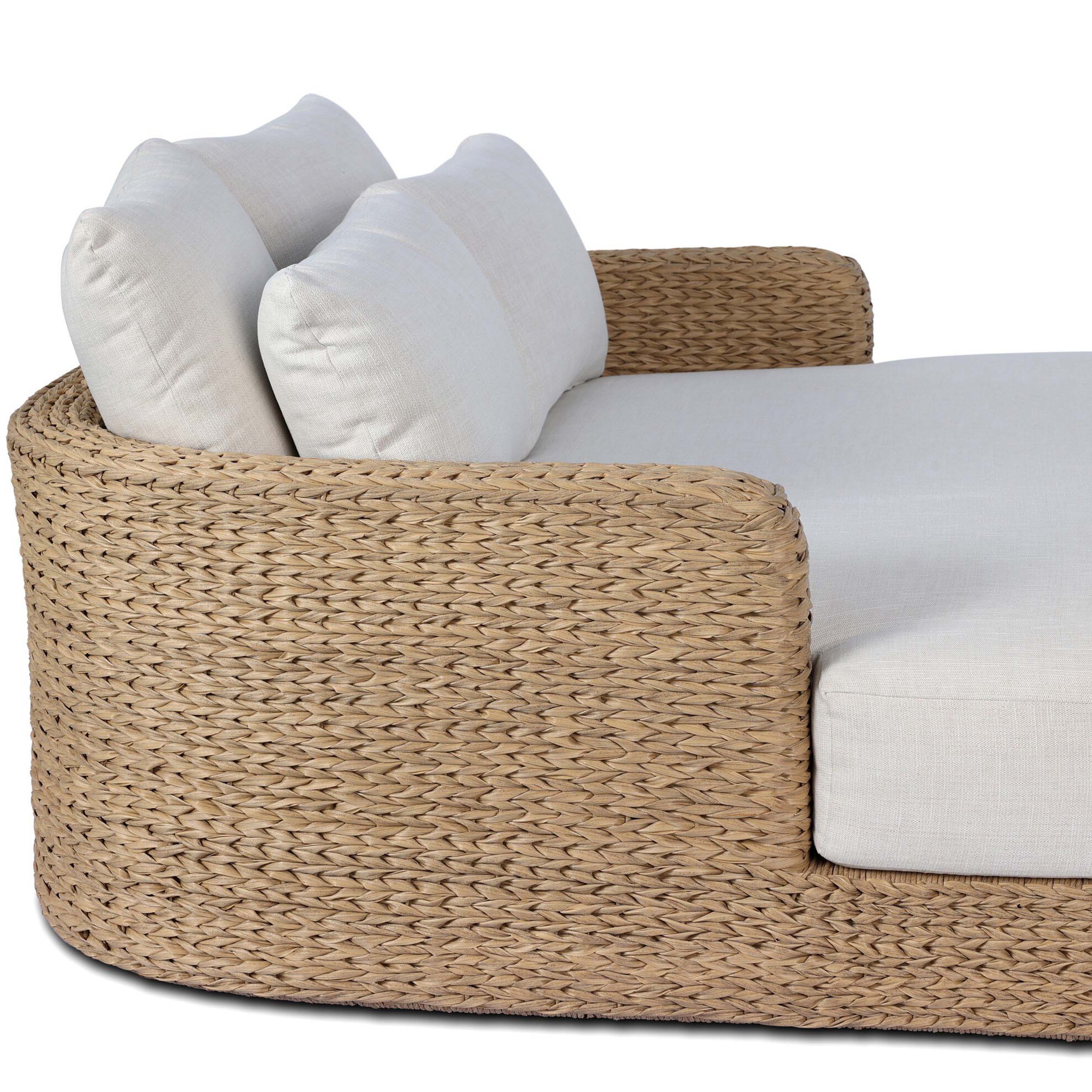 Caney Outdoor Double Chaise, Vergo Cream by Four Hands - Image 5