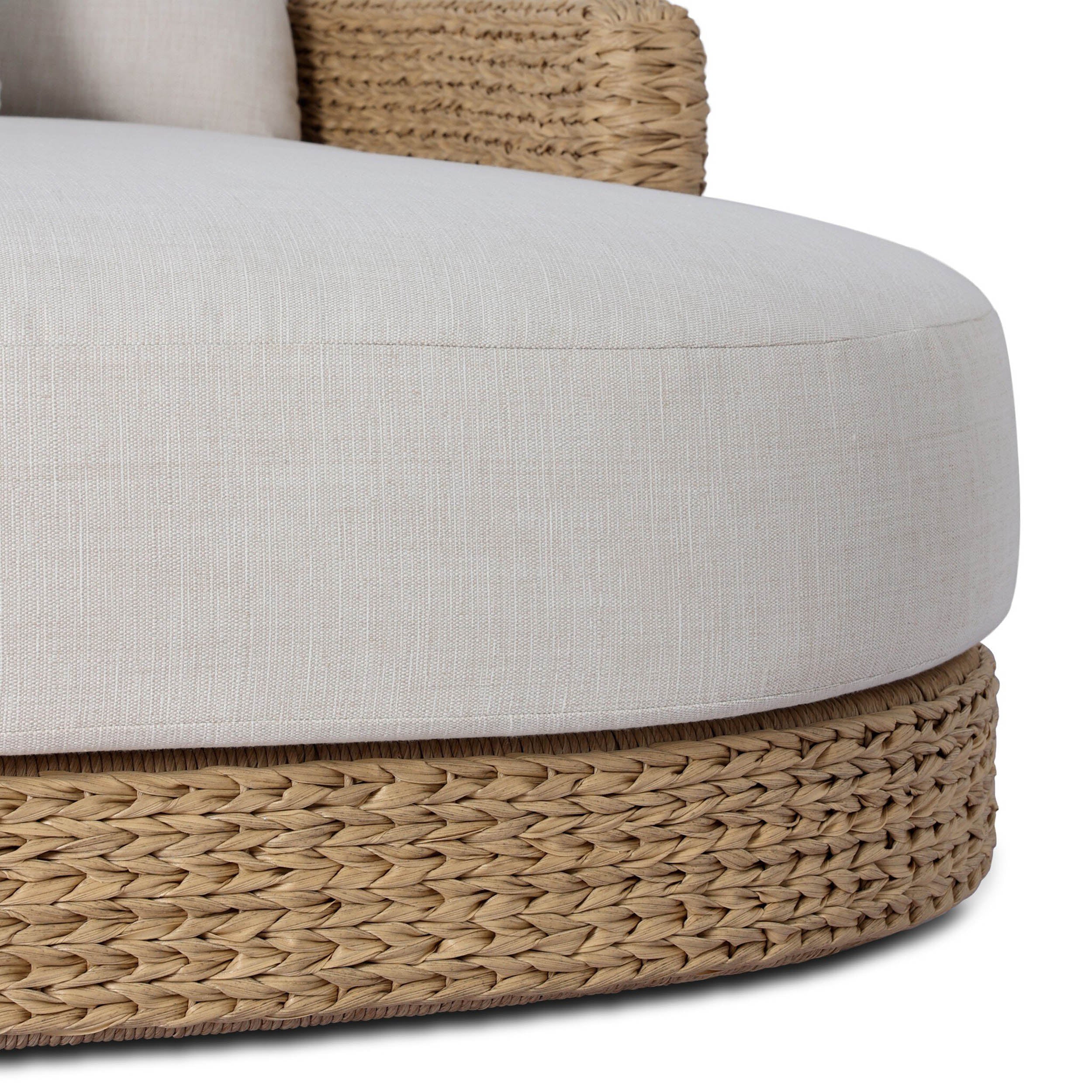 Caney Outdoor Double Chaise, Vergo Cream by Four Hands - Image 6