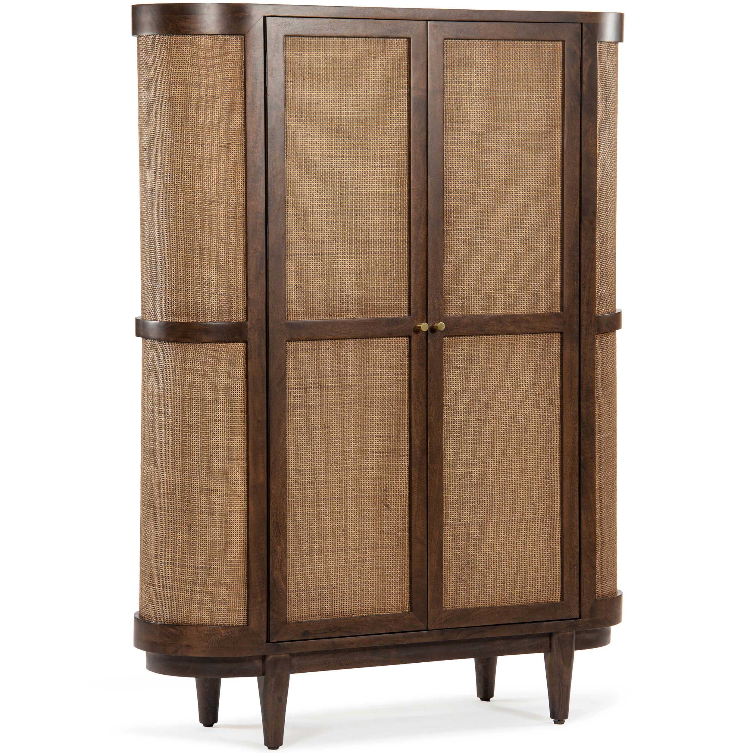 Canggu Cane Cabinet, Porto Dark