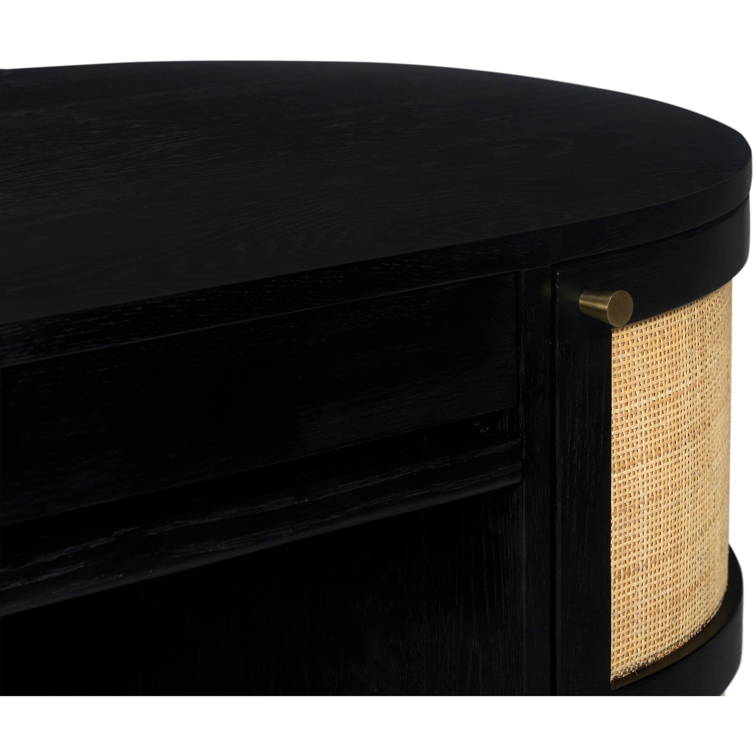 Canggu Cane Desk, Charcoal - Image 5