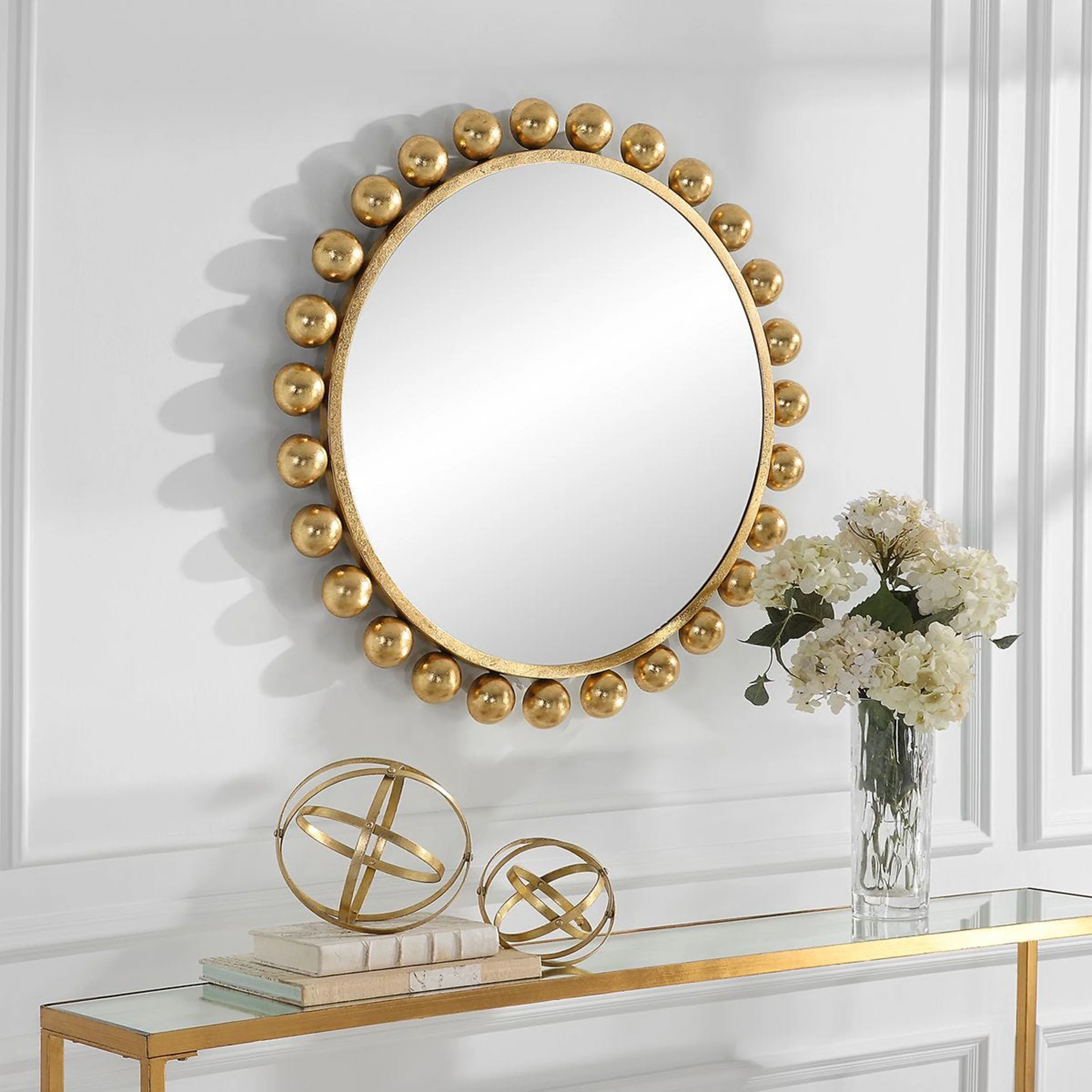 Capri Mirror, Gold - Image 4