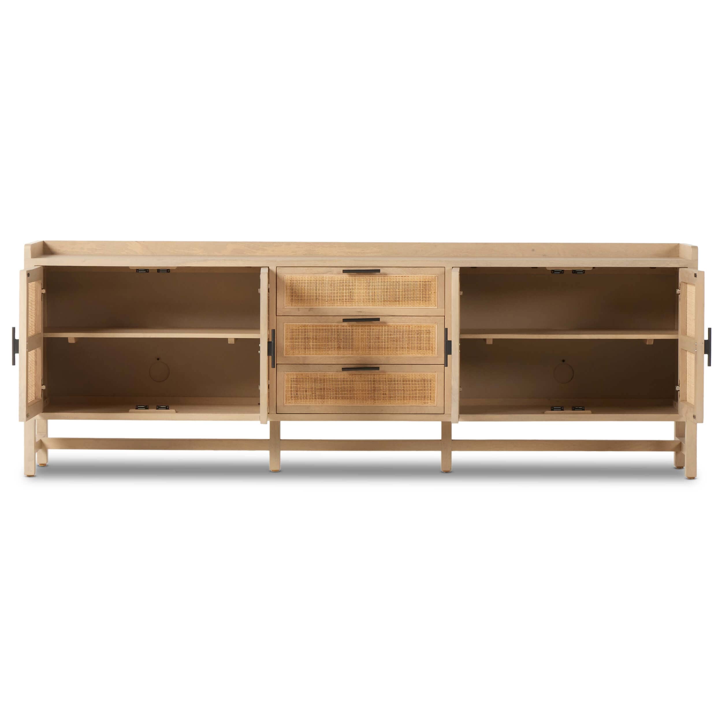 Caprice 96" Sideboard, Natural by Four Hands - Image 4