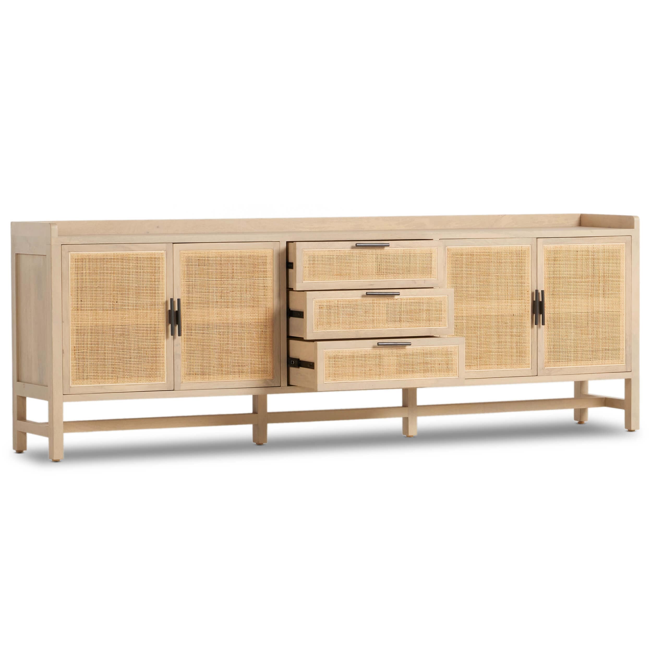 Caprice 96" Sideboard, Natural by Four Hands - Image 5