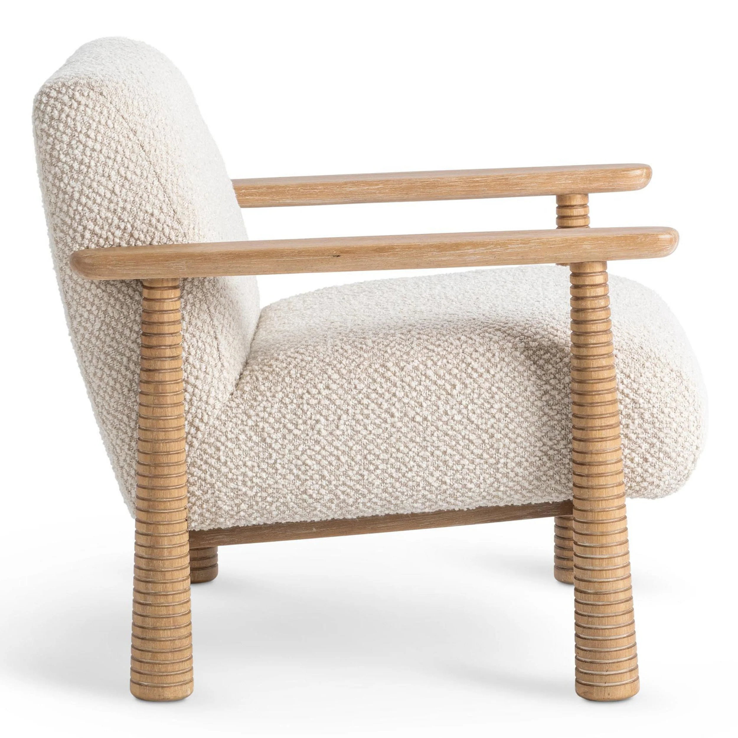 Caprice Accent Chair, Light Beige/ Natural - Image 3