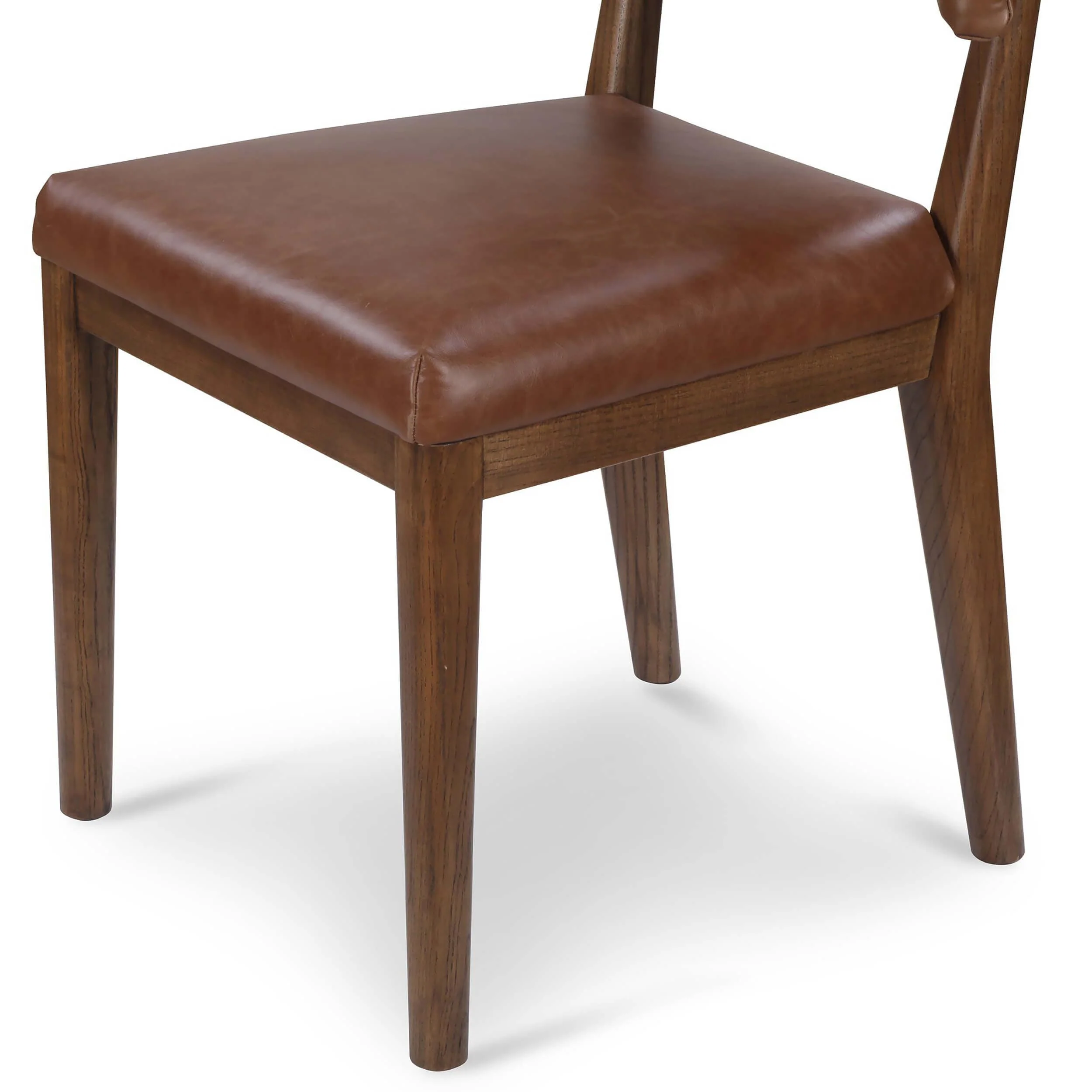 Cardell Leather Dining Chair, Sonoma Chestnut, Set of 2 by Four Hands - Image 6