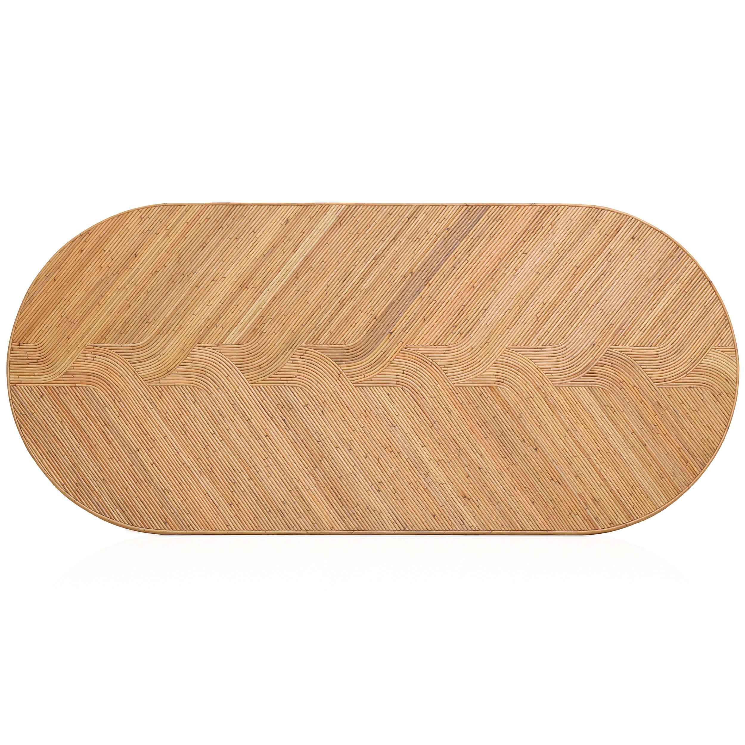 Caren Oval Dining Table, Natural - Image 4