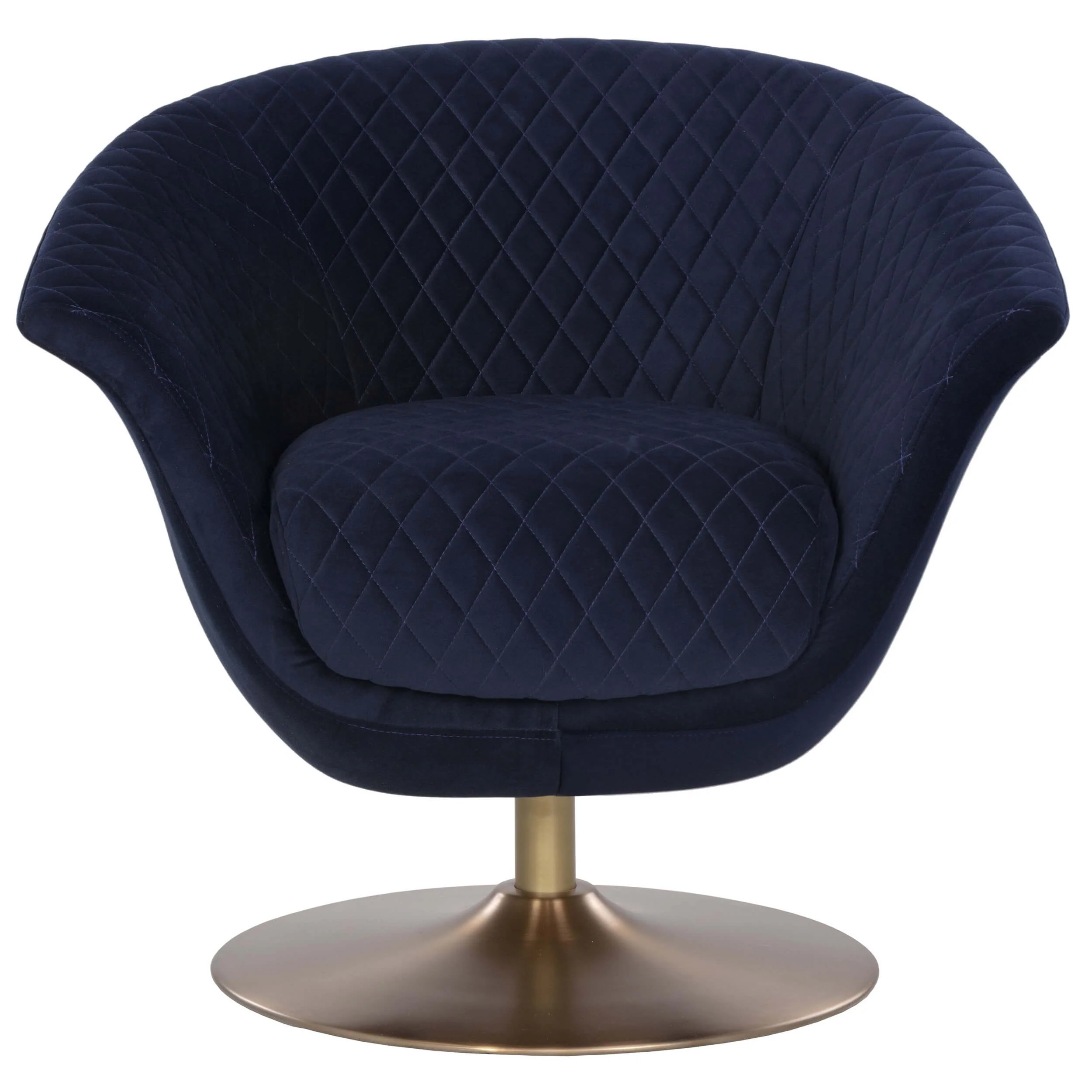 Carine Swivel Chair, Abbington Navy - Image 2