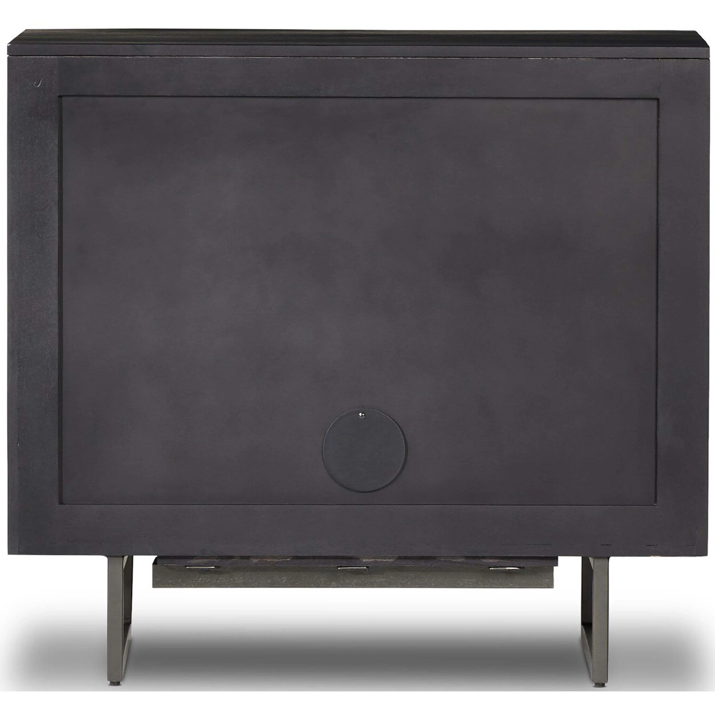 Carmel Small Cabinet, Black Wash by Four Hands - Image 4