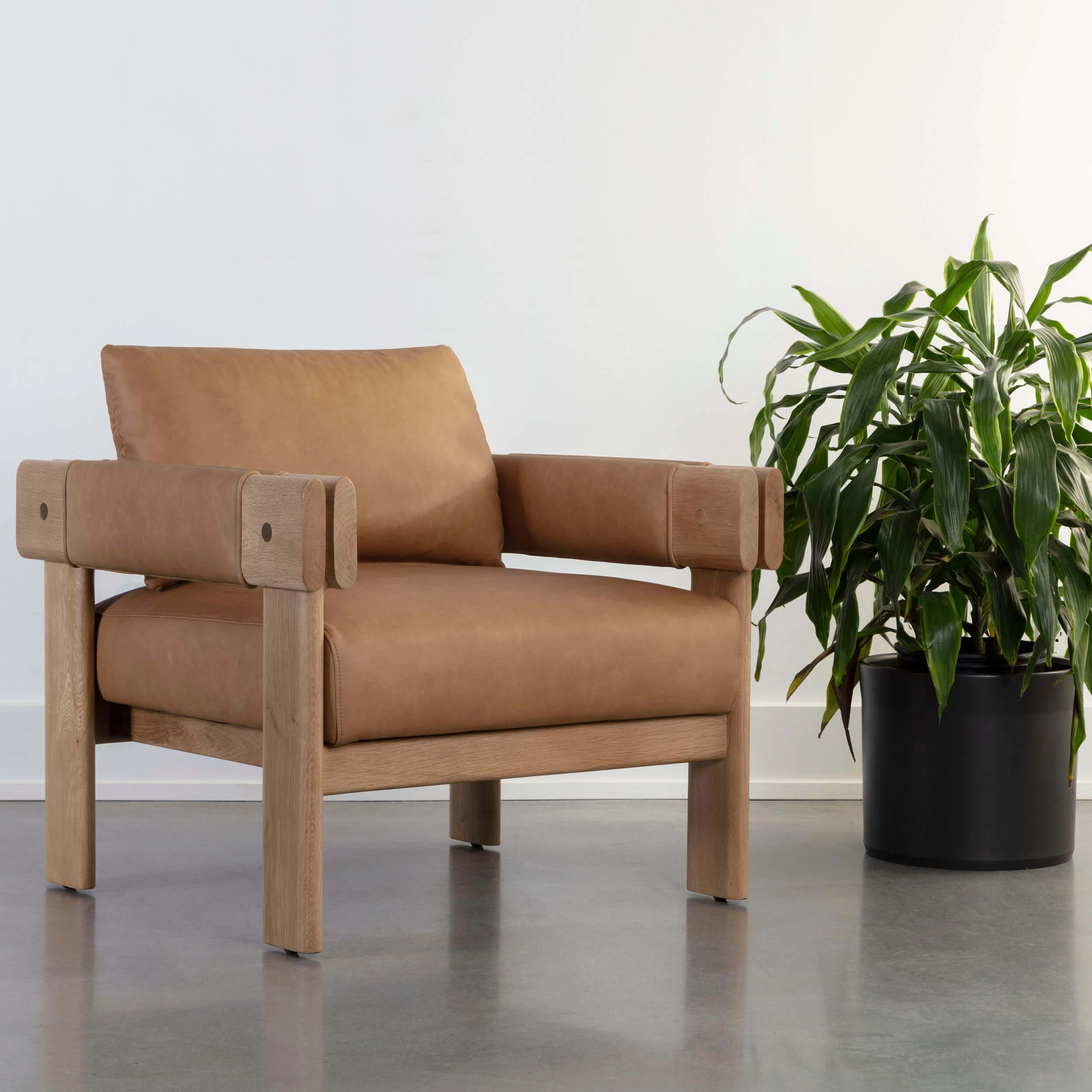 Carmichael Leather Chair, Ludlow Sesame - Image 6