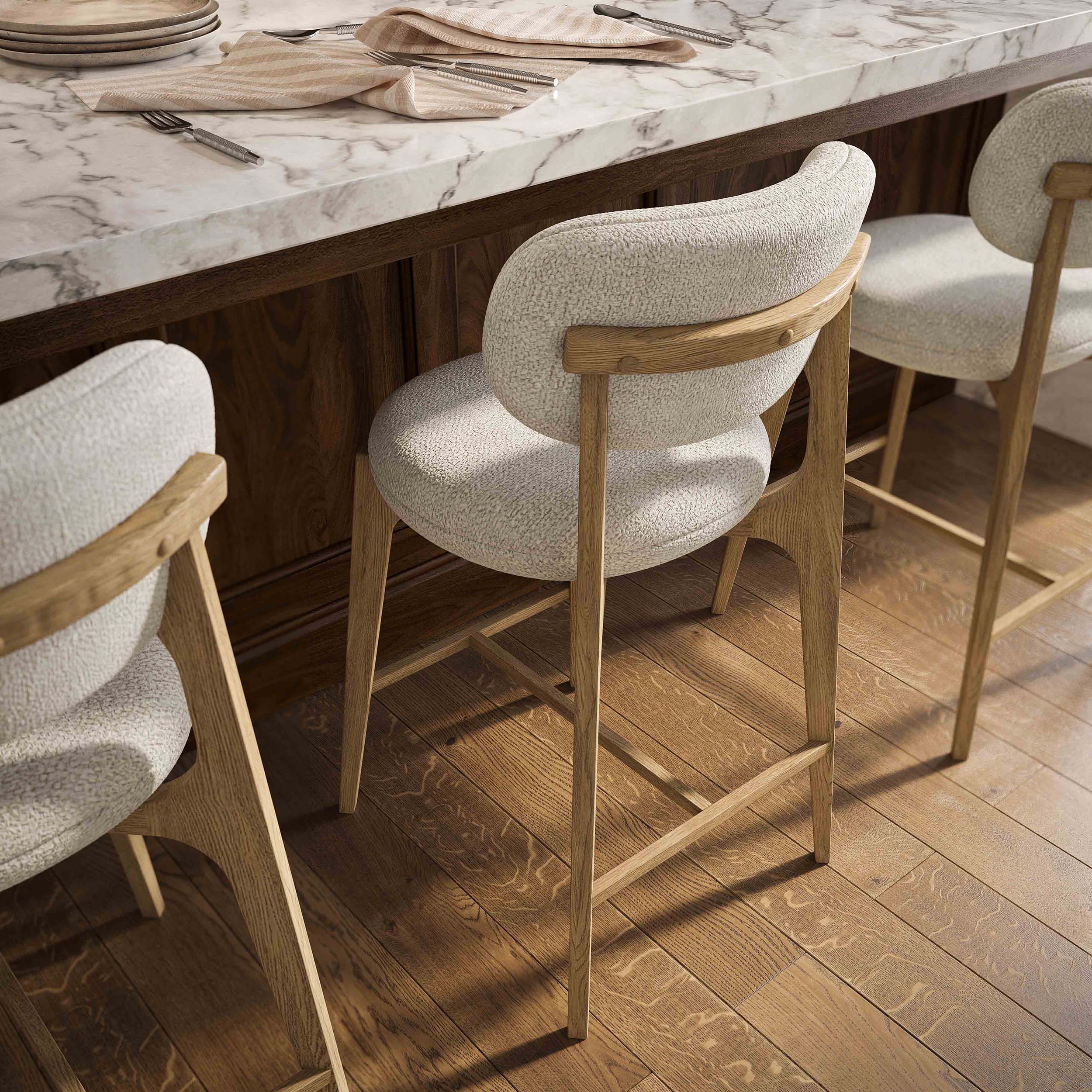 Carnation Counter Stool, Cream - Image 7