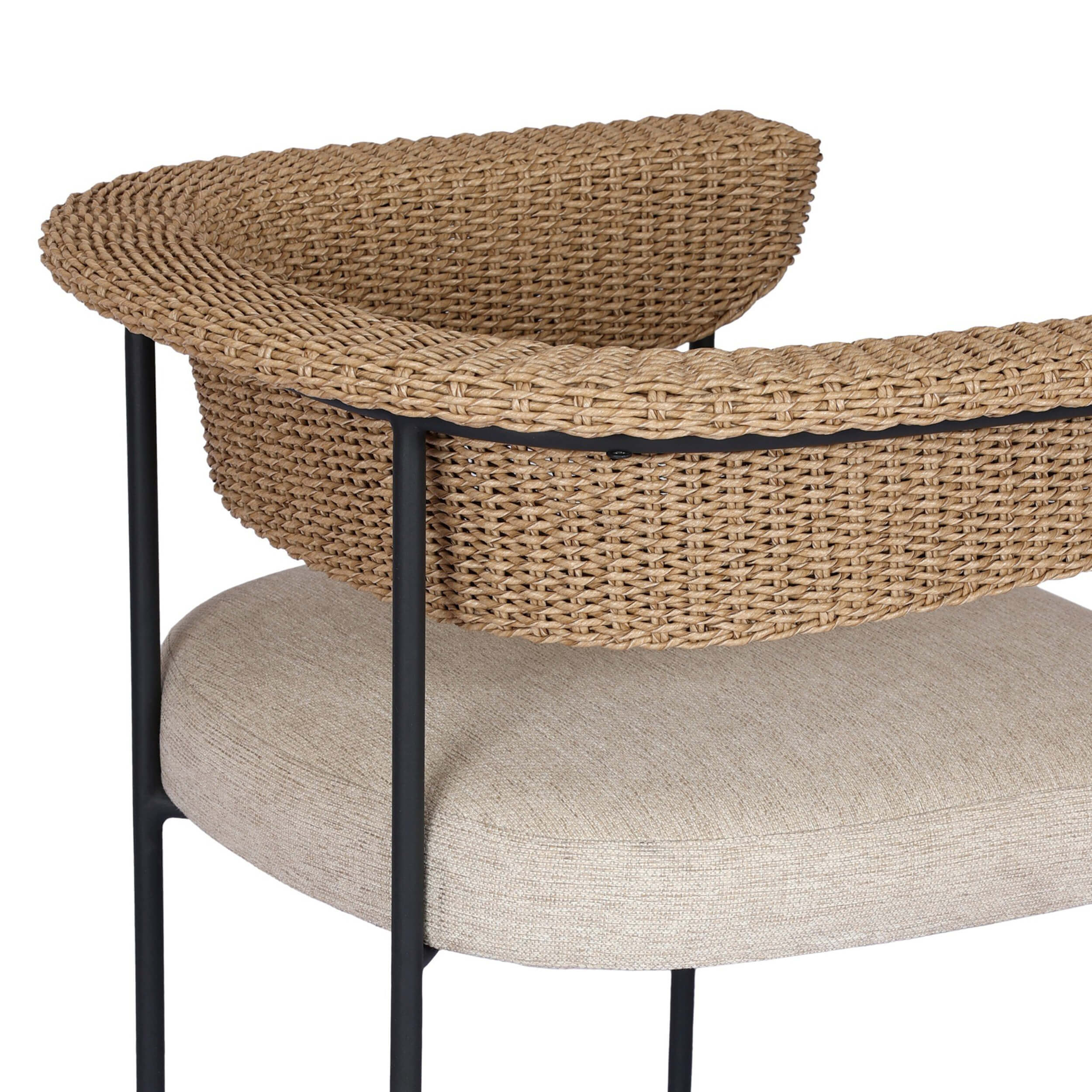 Carrie Outdoor Bar & Counter Stool, Ellor Beige by Four Hands - Image 10
