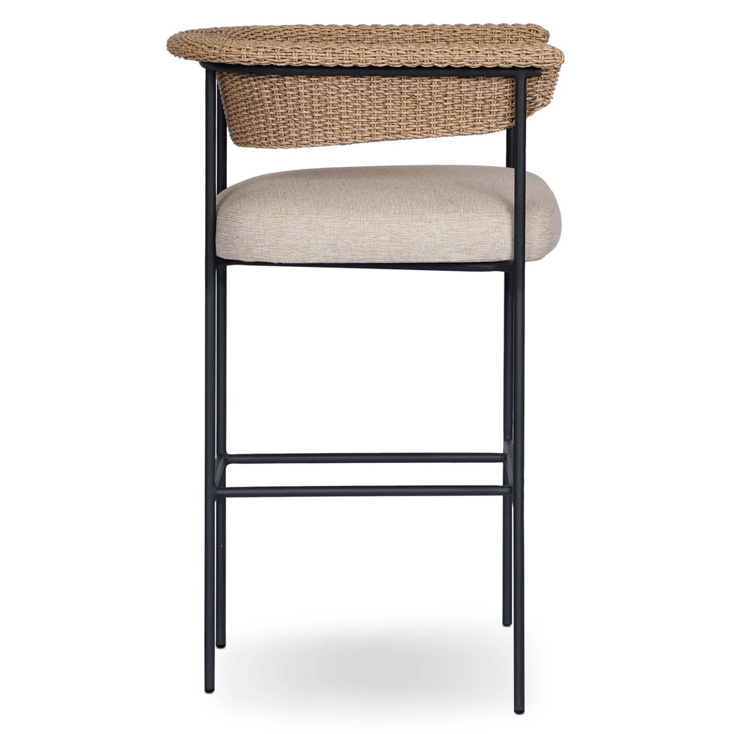 Carrie Outdoor Bar & Counter Stool, Ellor Beige by Four Hands - Image 9