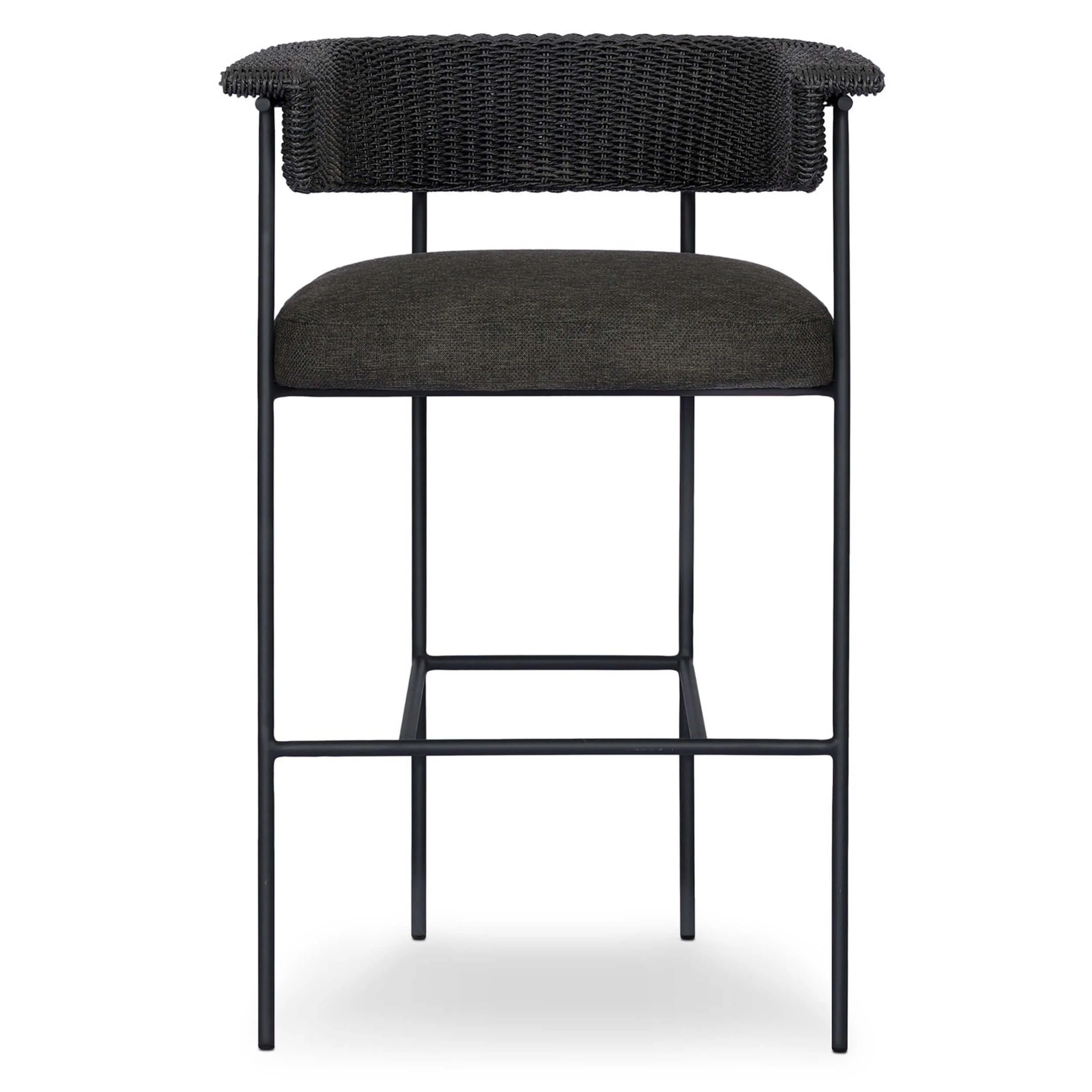 Carrie Outdoor Bar & Counter Stool, Ellor Black by Four Hands - Image 8