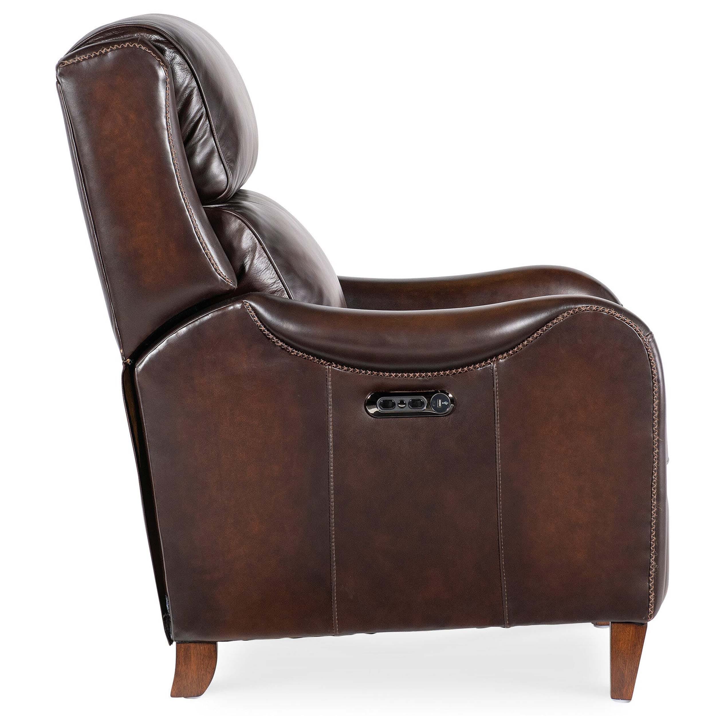 Carrington Leather Power Recliner, Vortex - Image 3