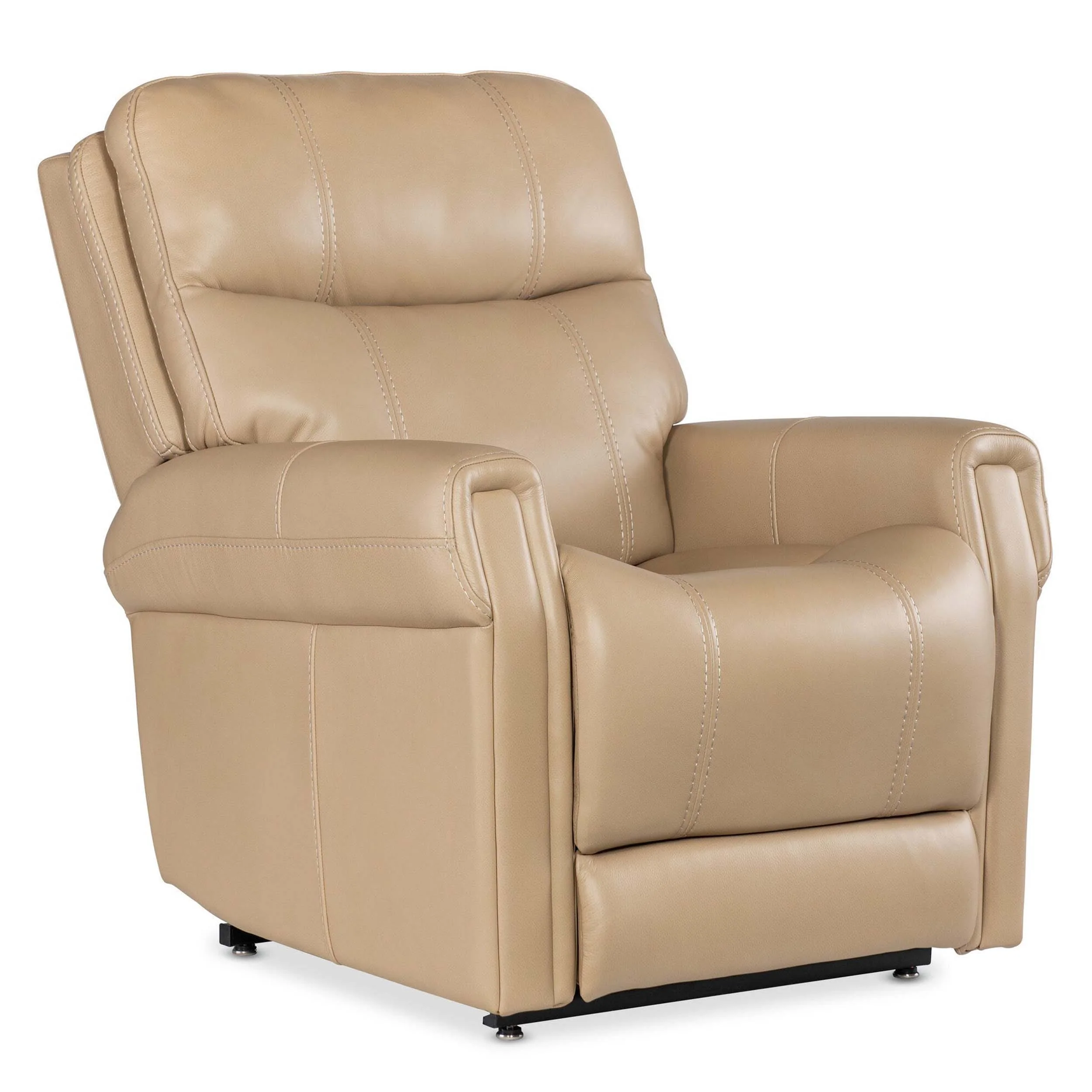 Carroll Leather Power Recliner, Sorrento Sand