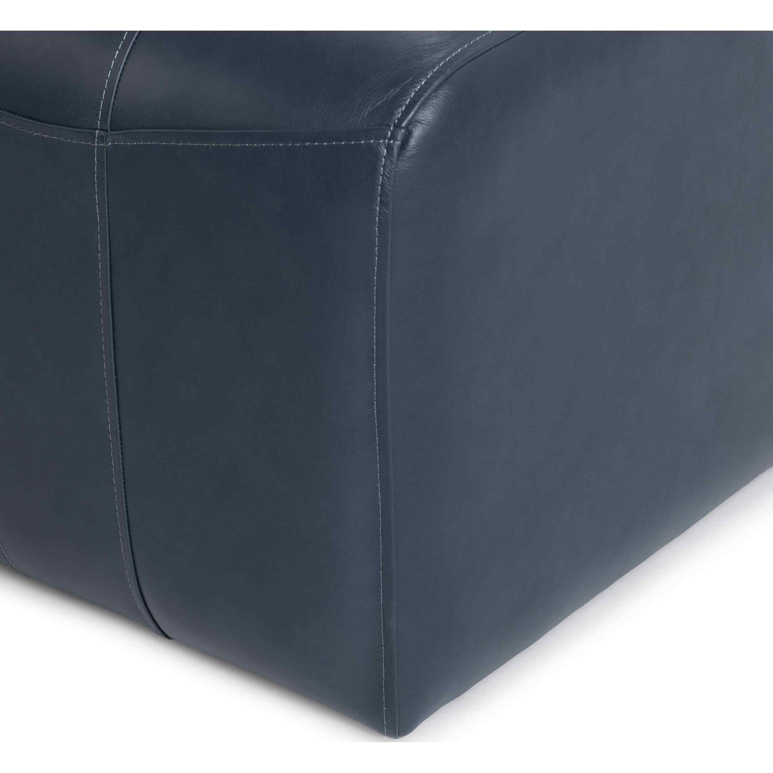 Carsen Leather Dining Chair, Mystic Blue, Set of 2 - Image 4