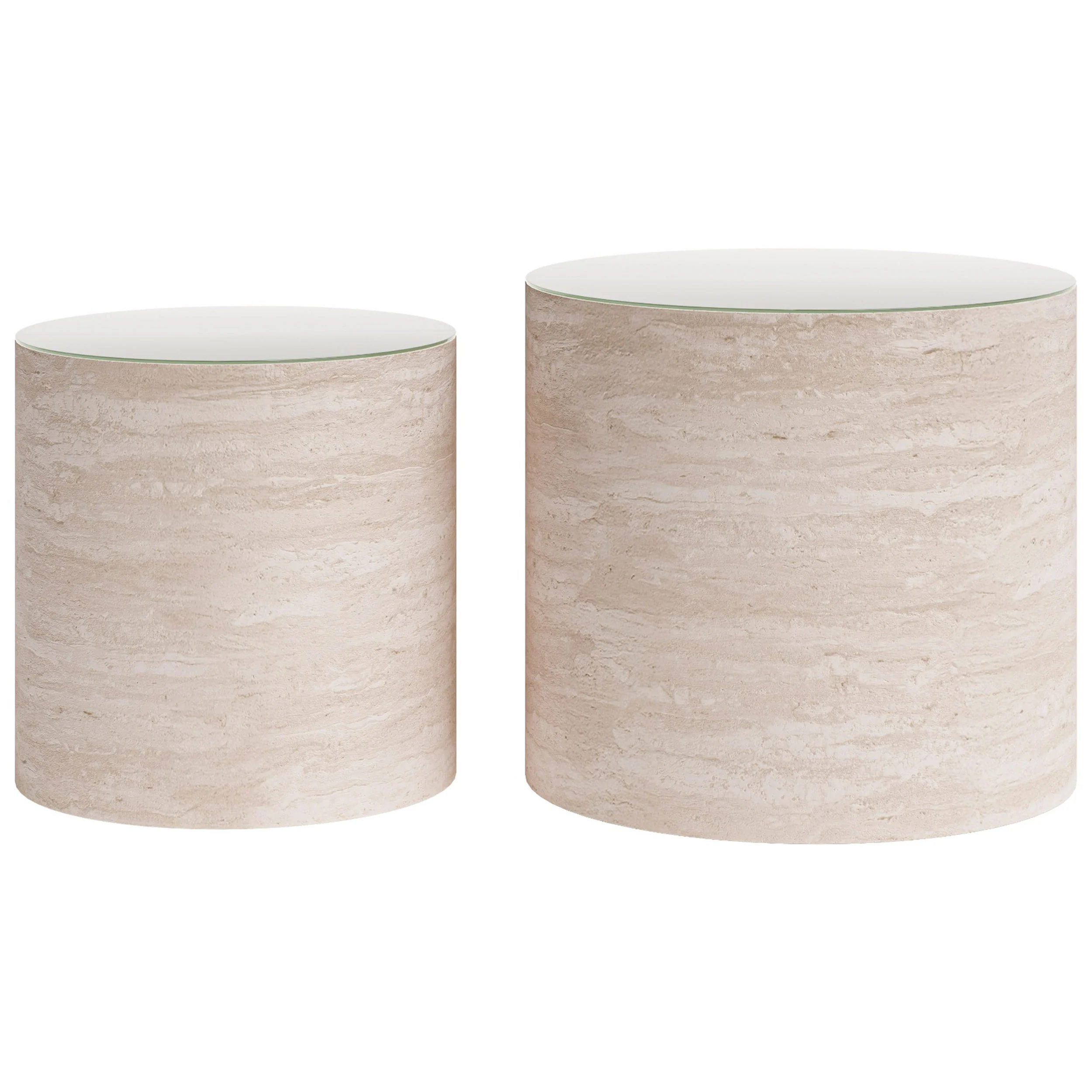 Carzo Coffee Table Set, Stone Beige - Image 2
