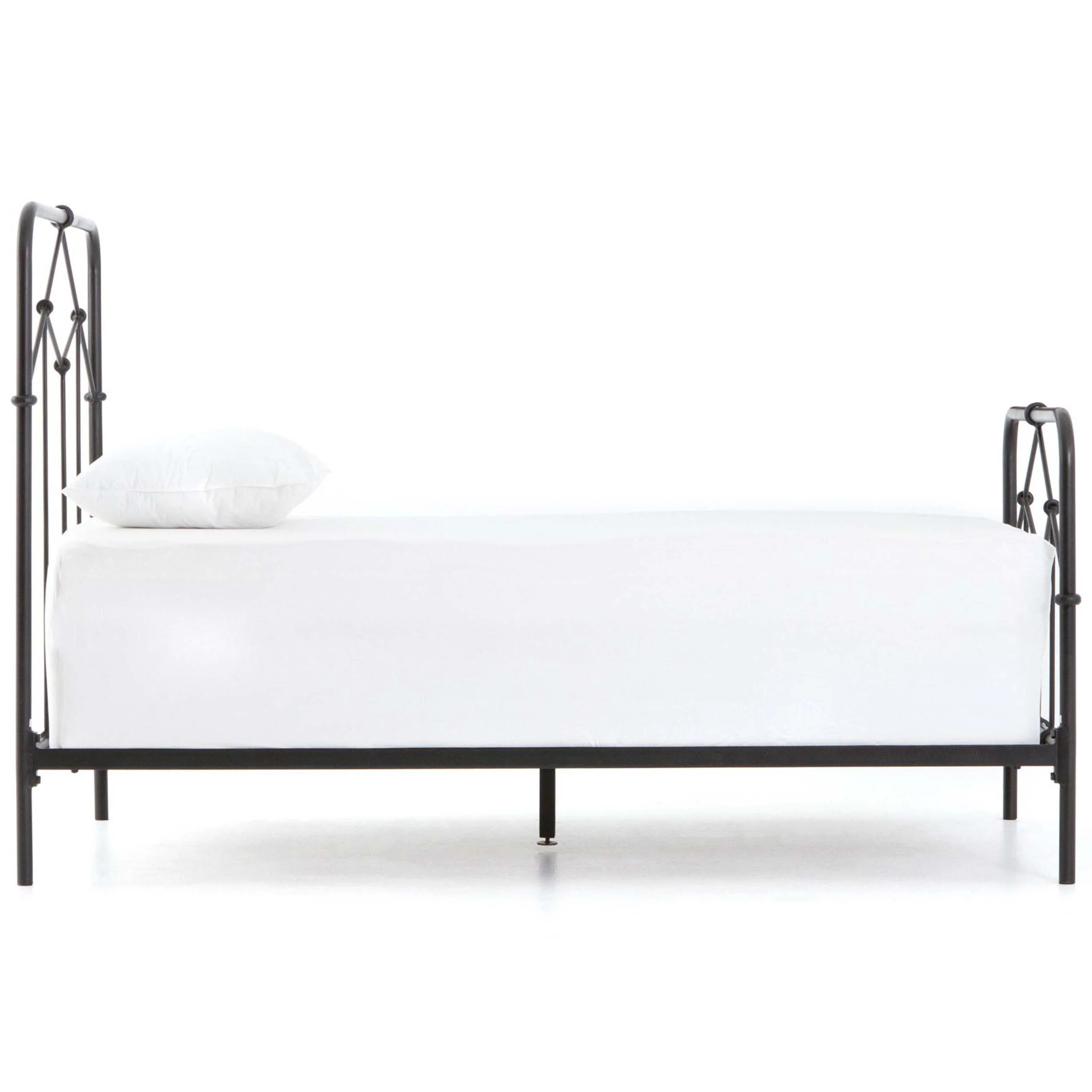 Casey Twin Bed, Vintage Black by Four Hands - Image 3