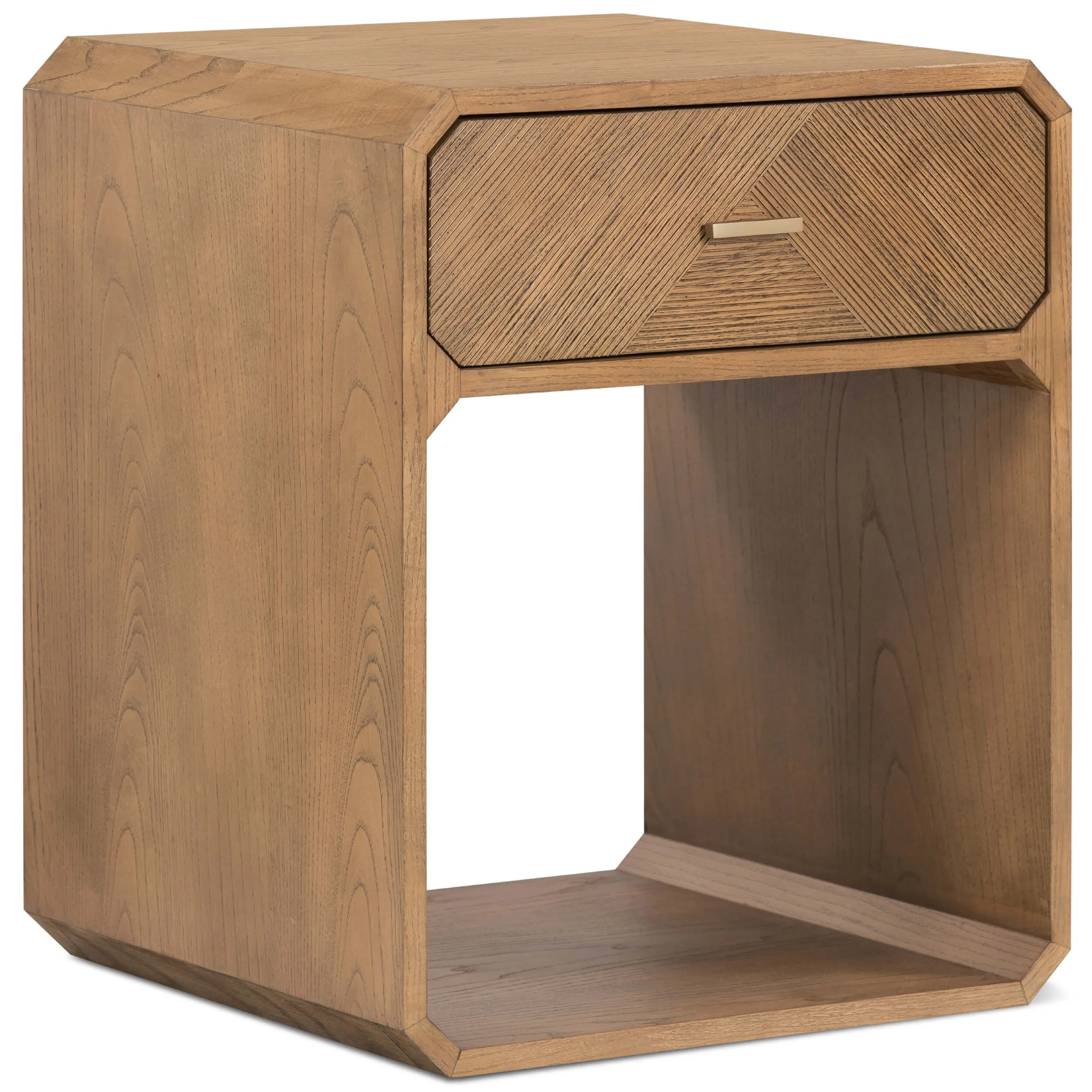 Caspian Nightstand, Natural Ash by Four Hands
