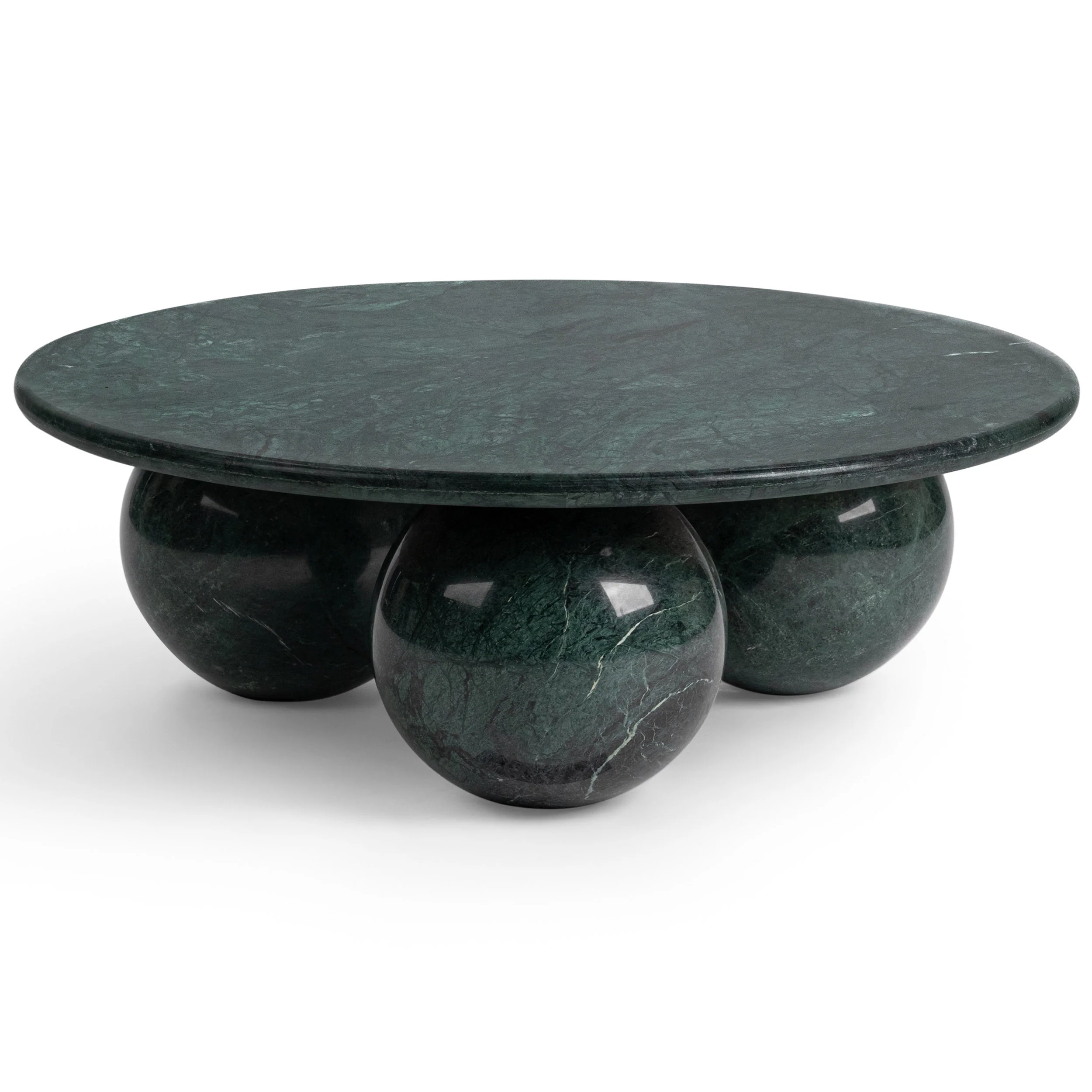 Castello Round Coffee Table, Forest Green - Image 3