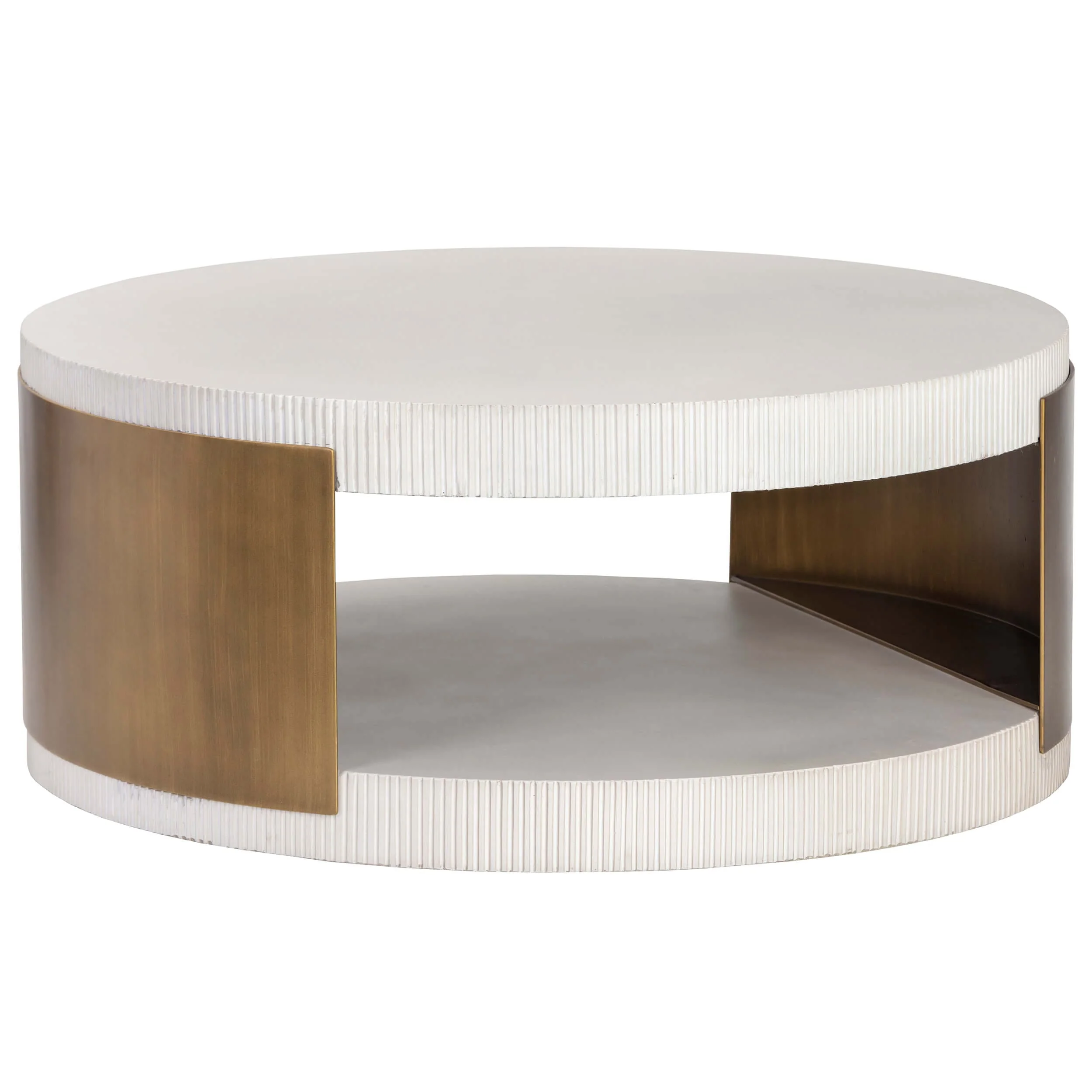 Cavette Coffee Table, White