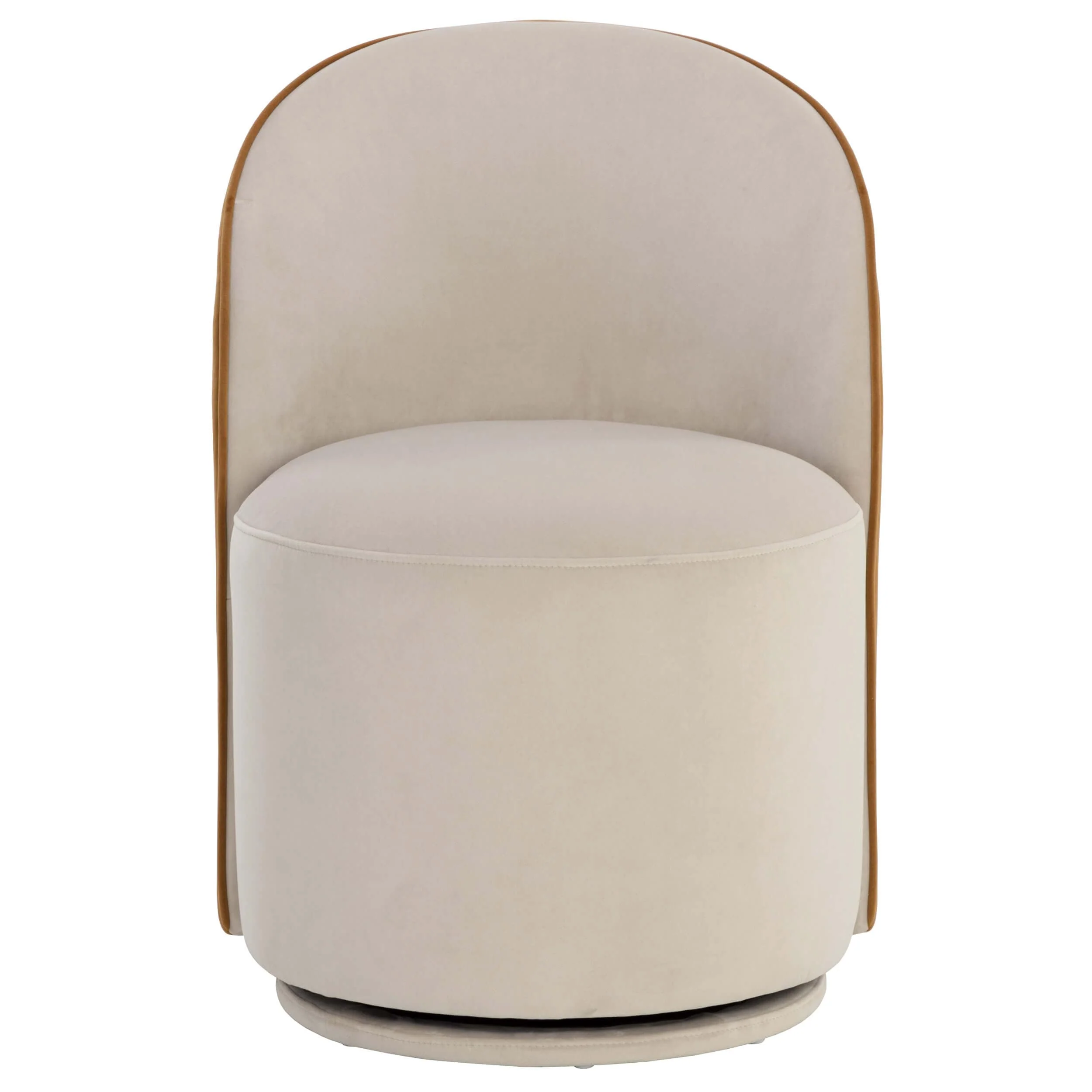 Cavoli Swivel Dining Chair, Meg Taupe/Meg Gold, Set of 2 - Image 2
