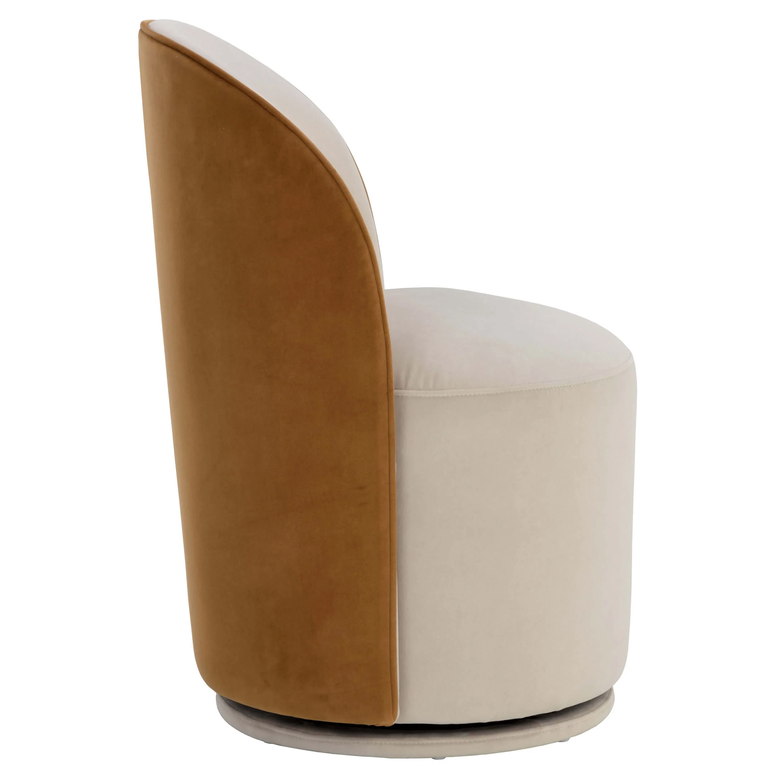 Cavoli Swivel Dining Chair, Meg Taupe/Meg Gold, Set of 2 - Image 3