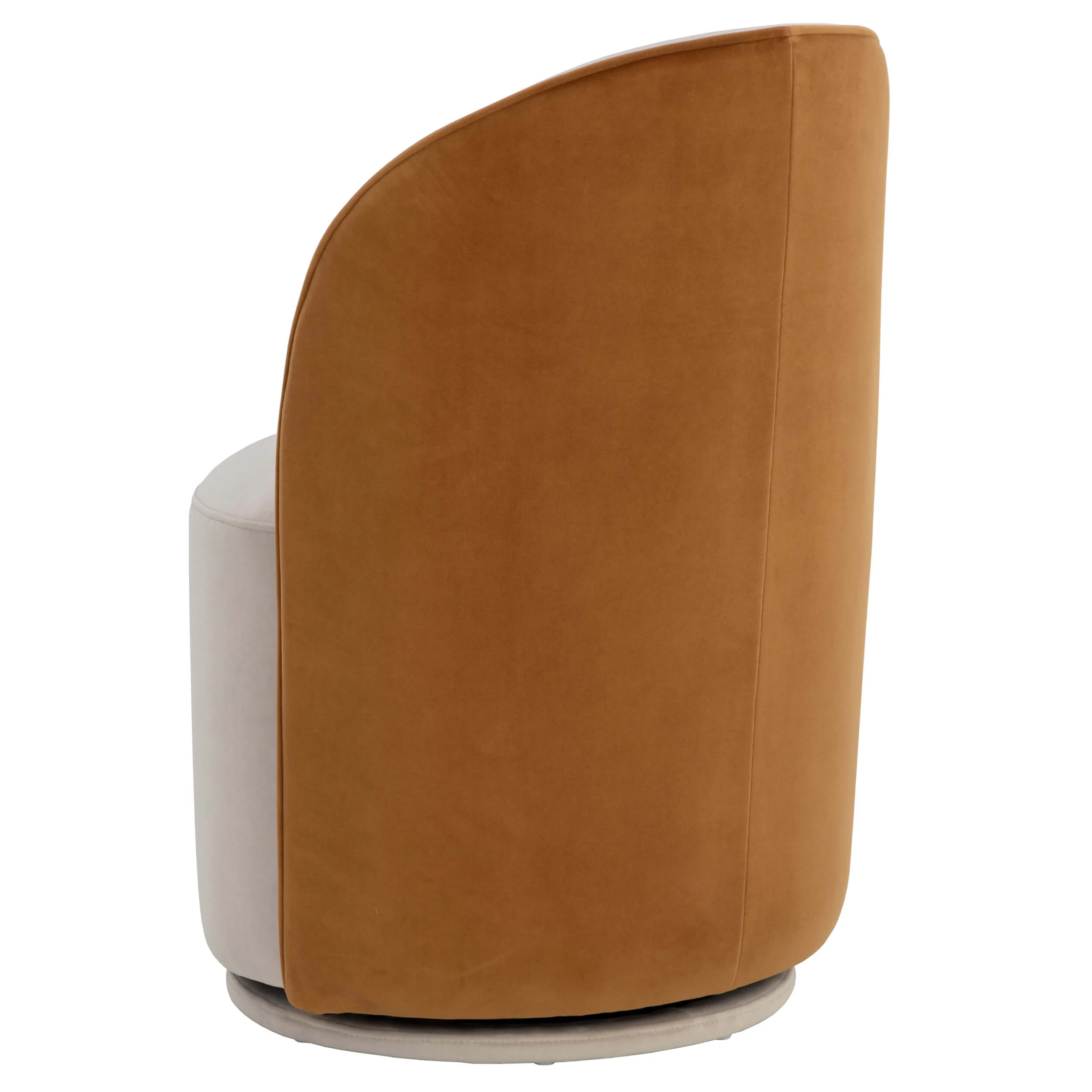Cavoli Swivel Dining Chair, Meg Taupe/Meg Gold, Set of 2 - Image 4