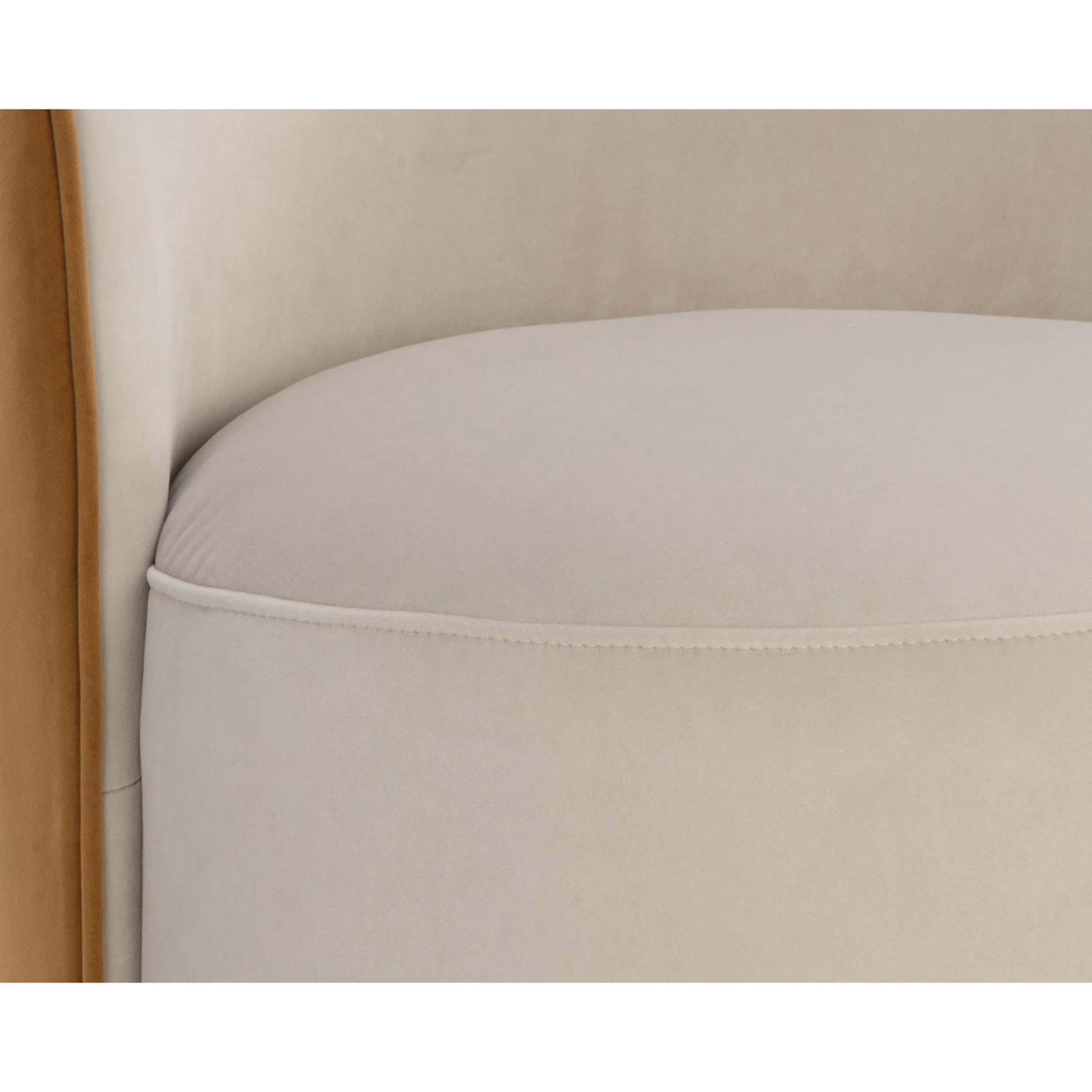 Cavoli Swivel Dining Chair, Meg Taupe/Meg Gold, Set of 2 - Image 6