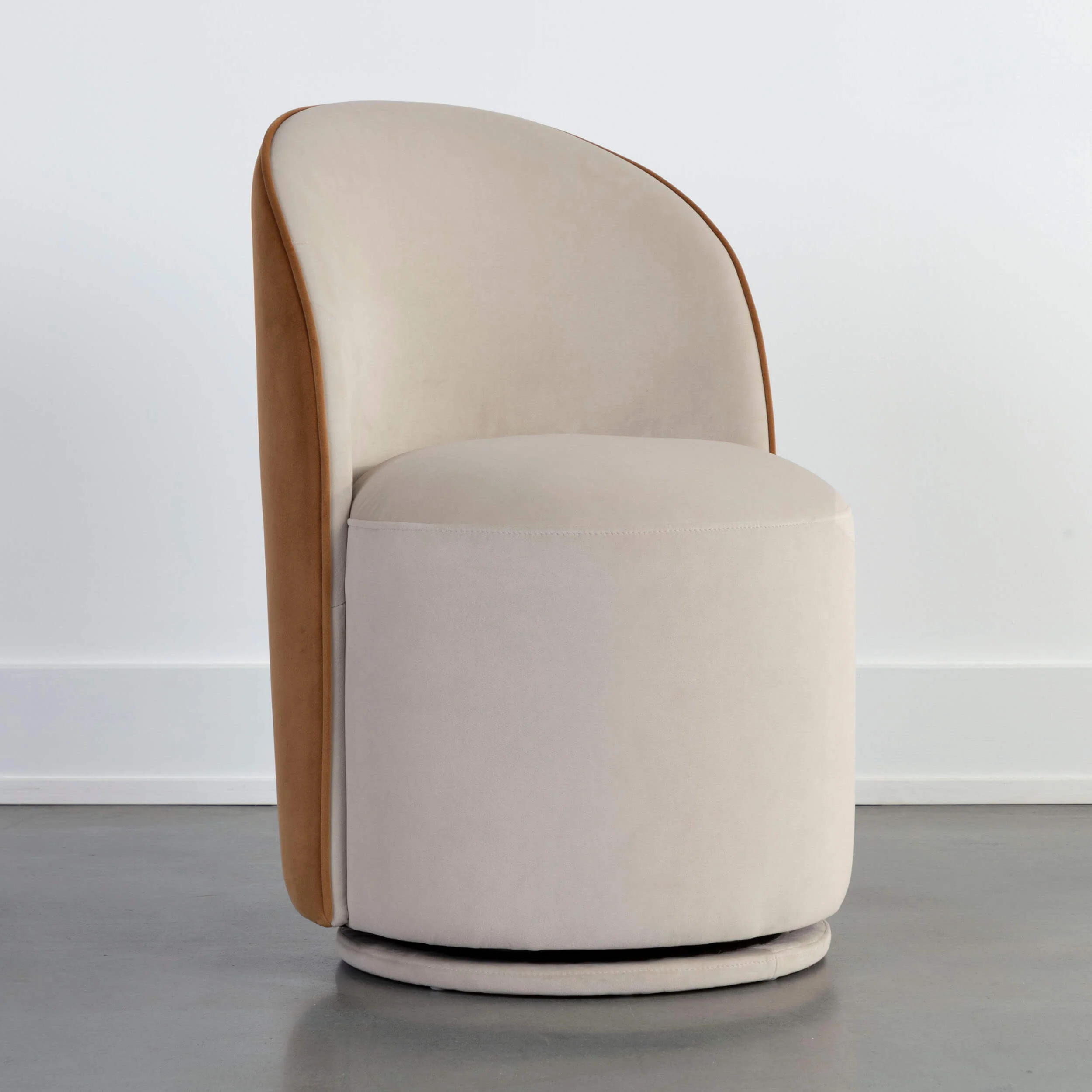 Cavoli Swivel Dining Chair, Meg Taupe/Meg Gold, Set of 2 - Image 8
